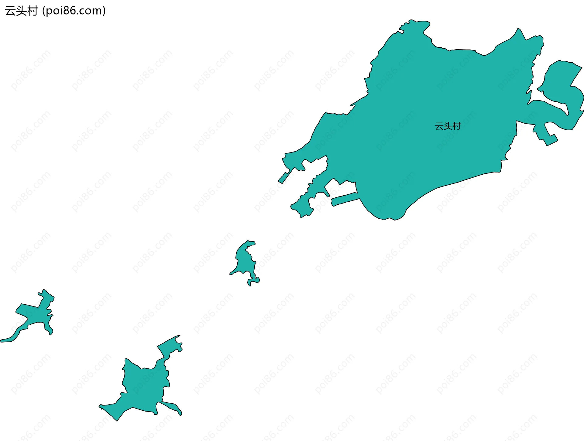 云头村边界地图