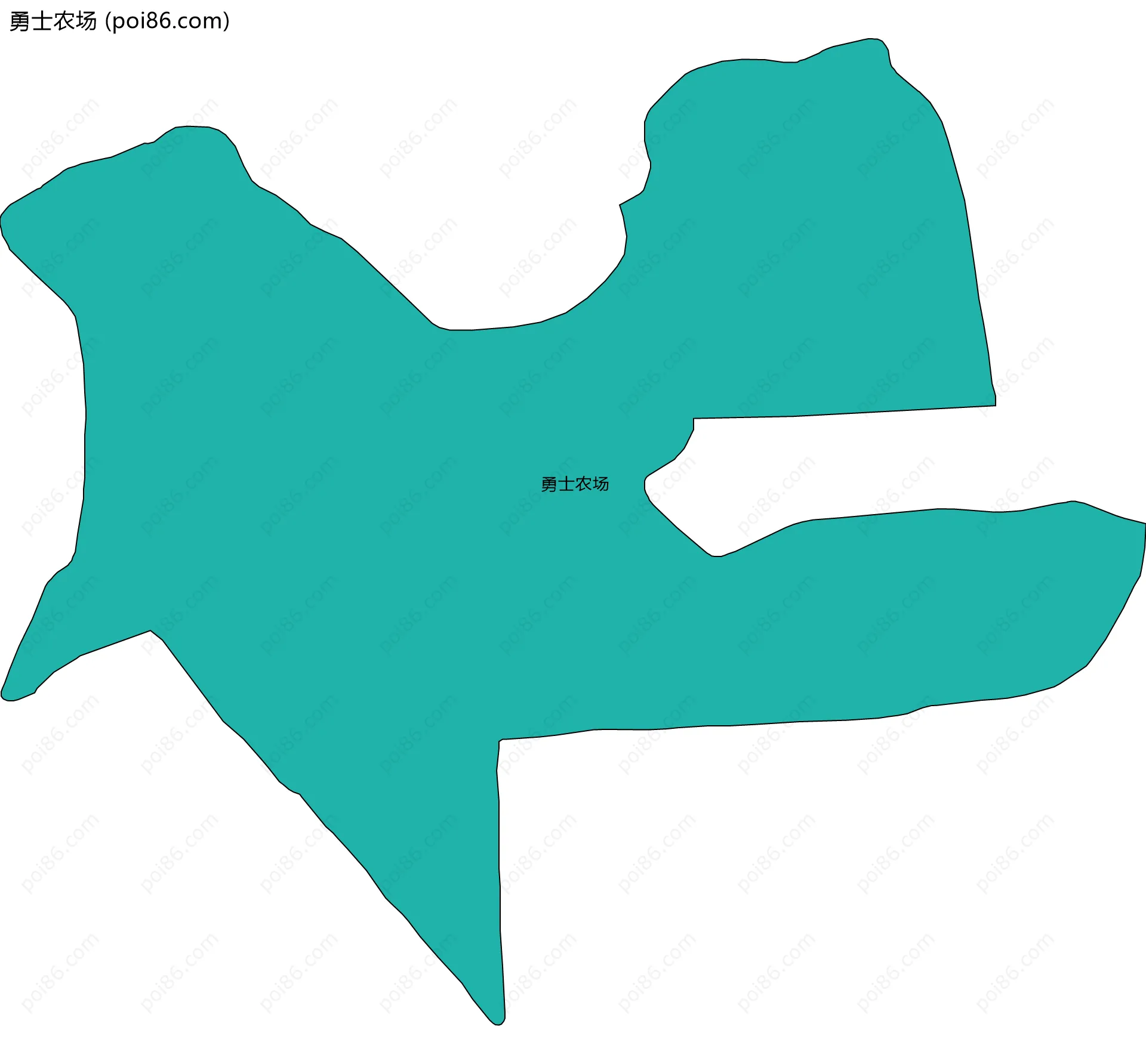 勇士农场边界地图