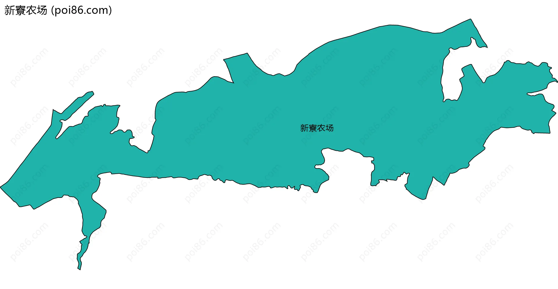 新寮农场边界地图