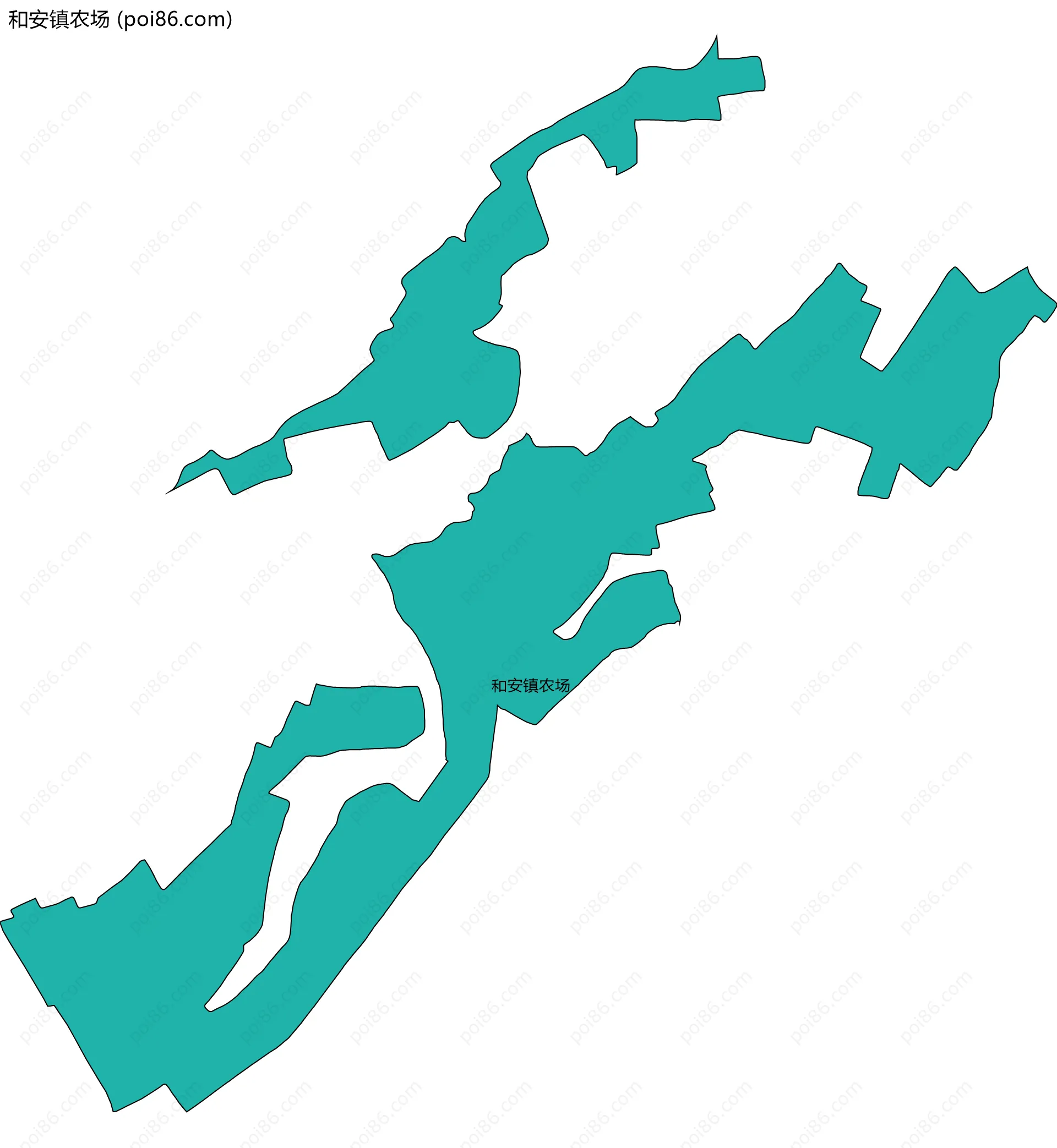 和安镇农场边界地图