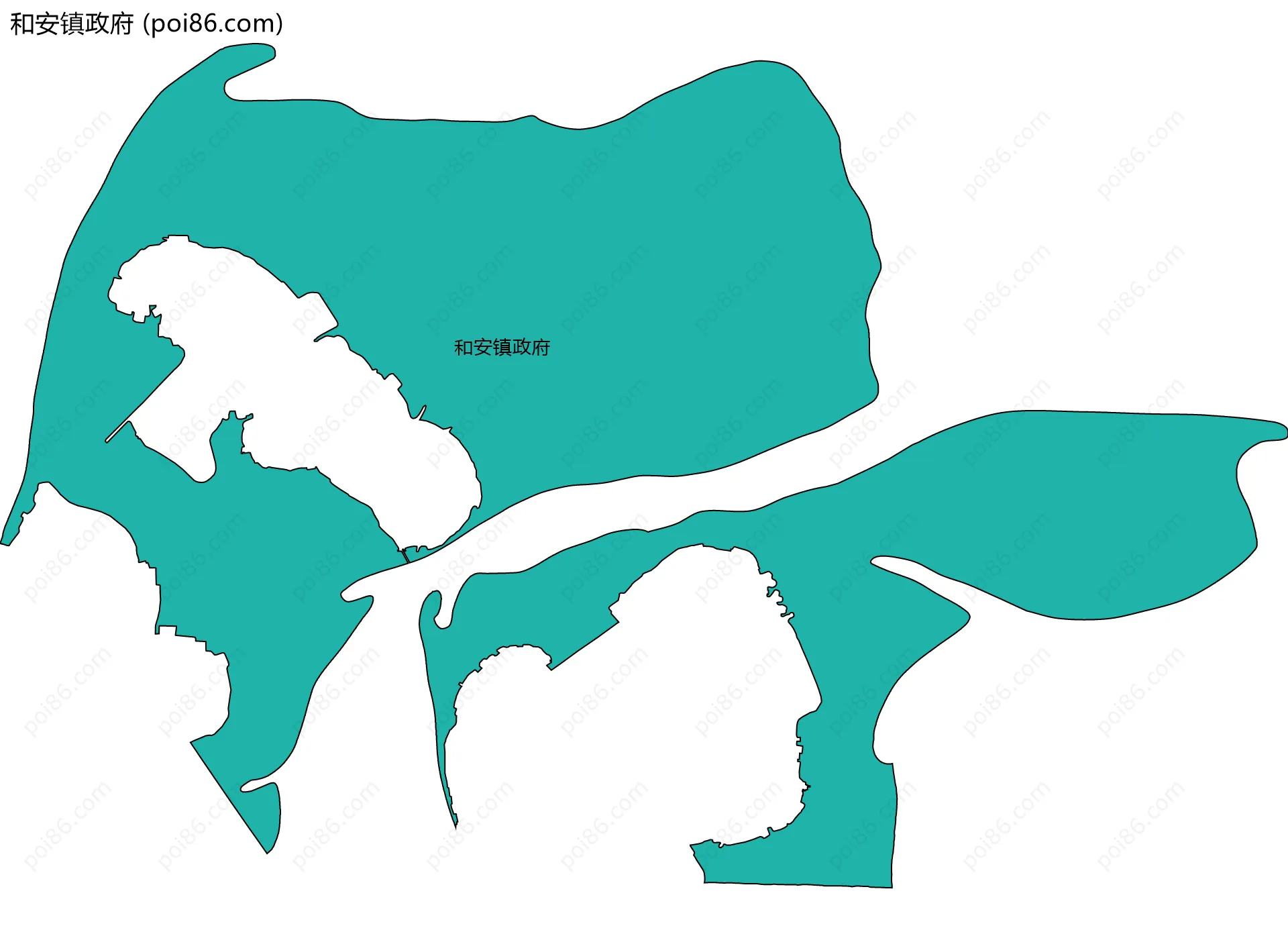 和安镇政府边界地图