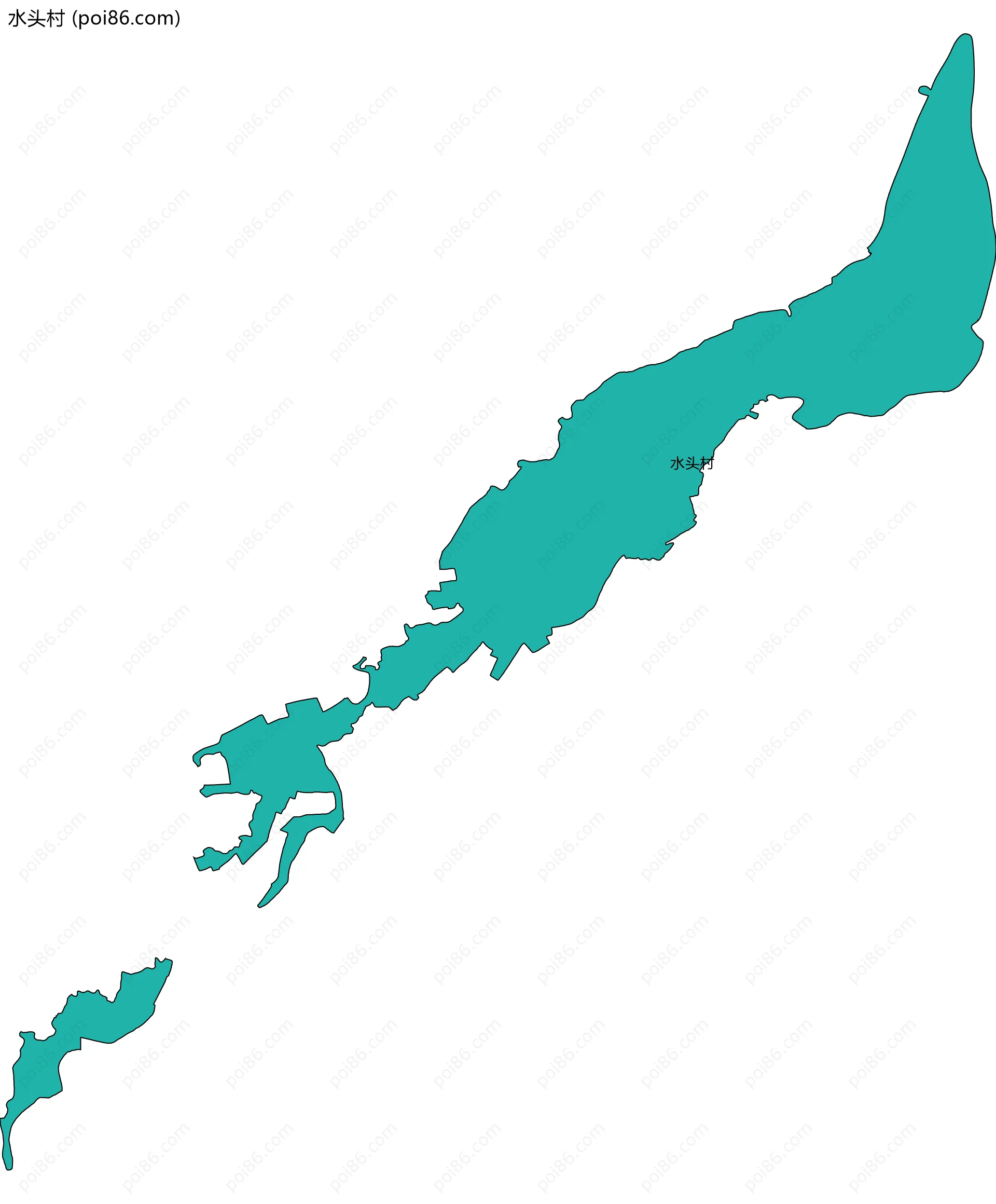 水头村边界地图