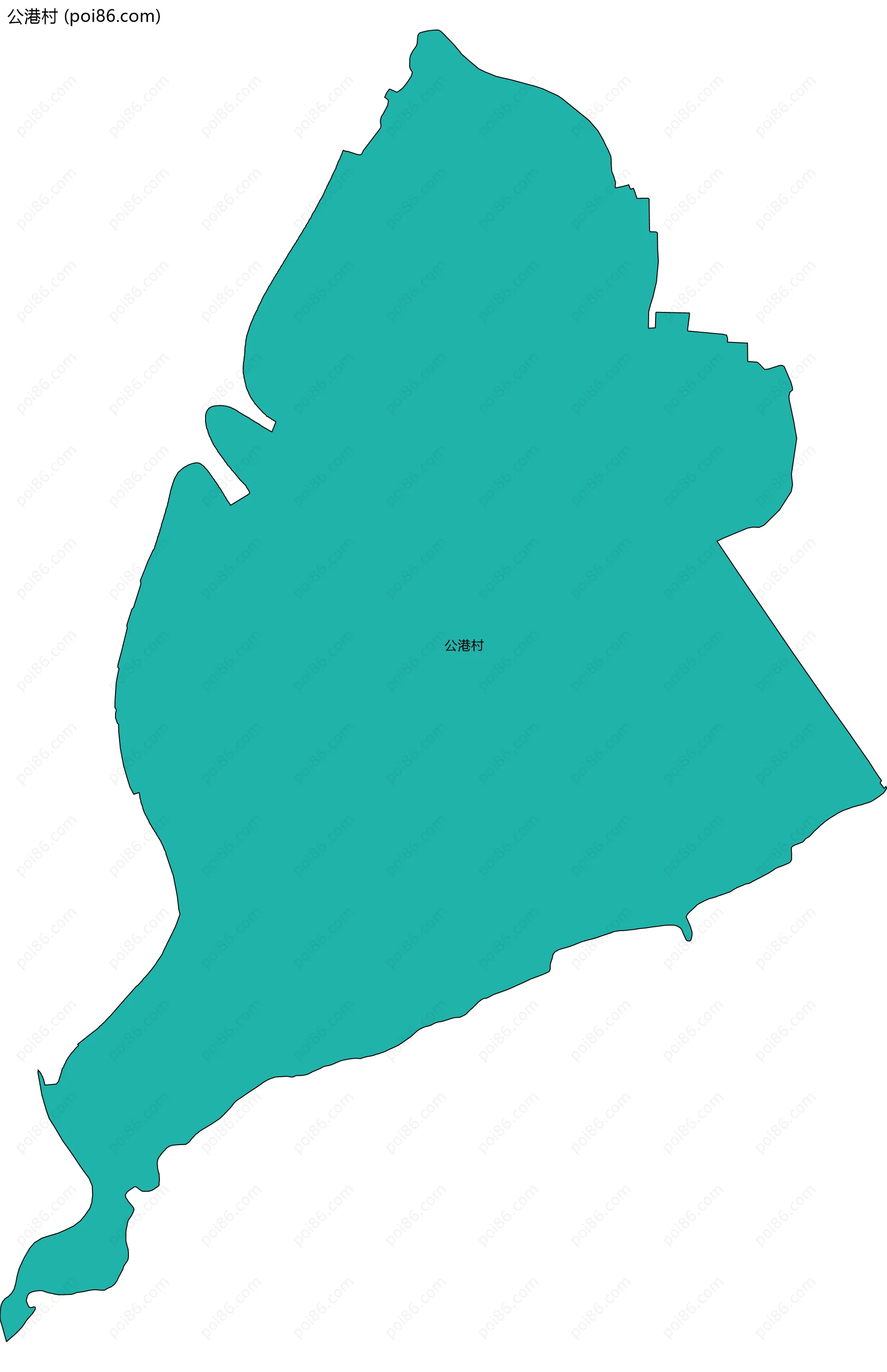 公港村边界地图