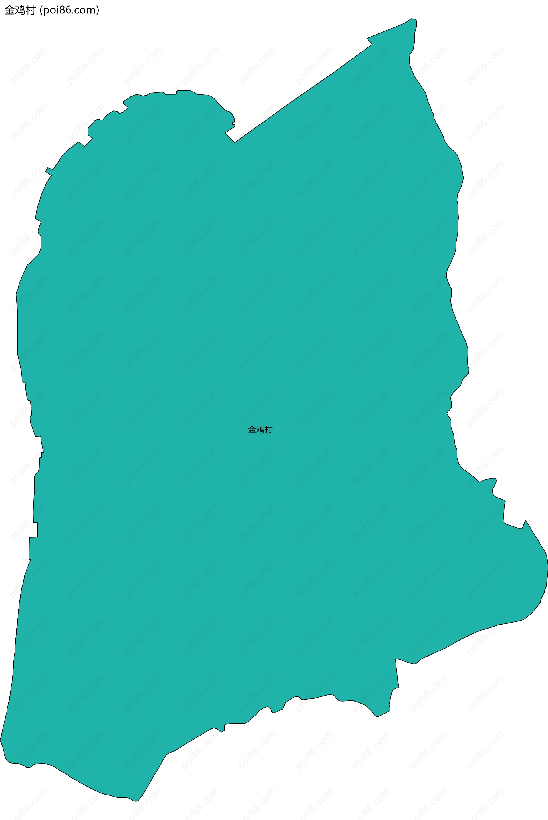 金鸡村边界地图