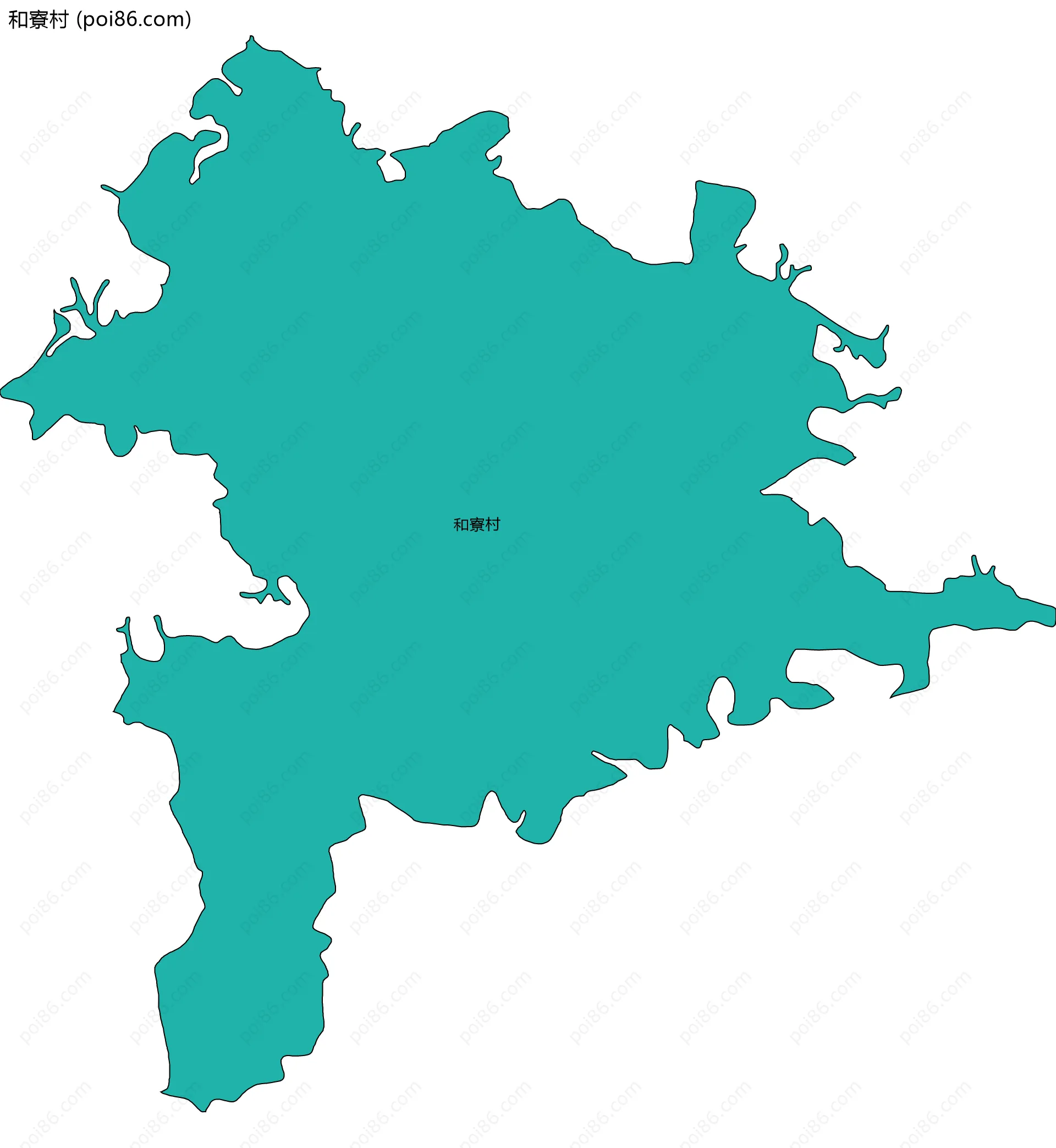 和寮村边界地图