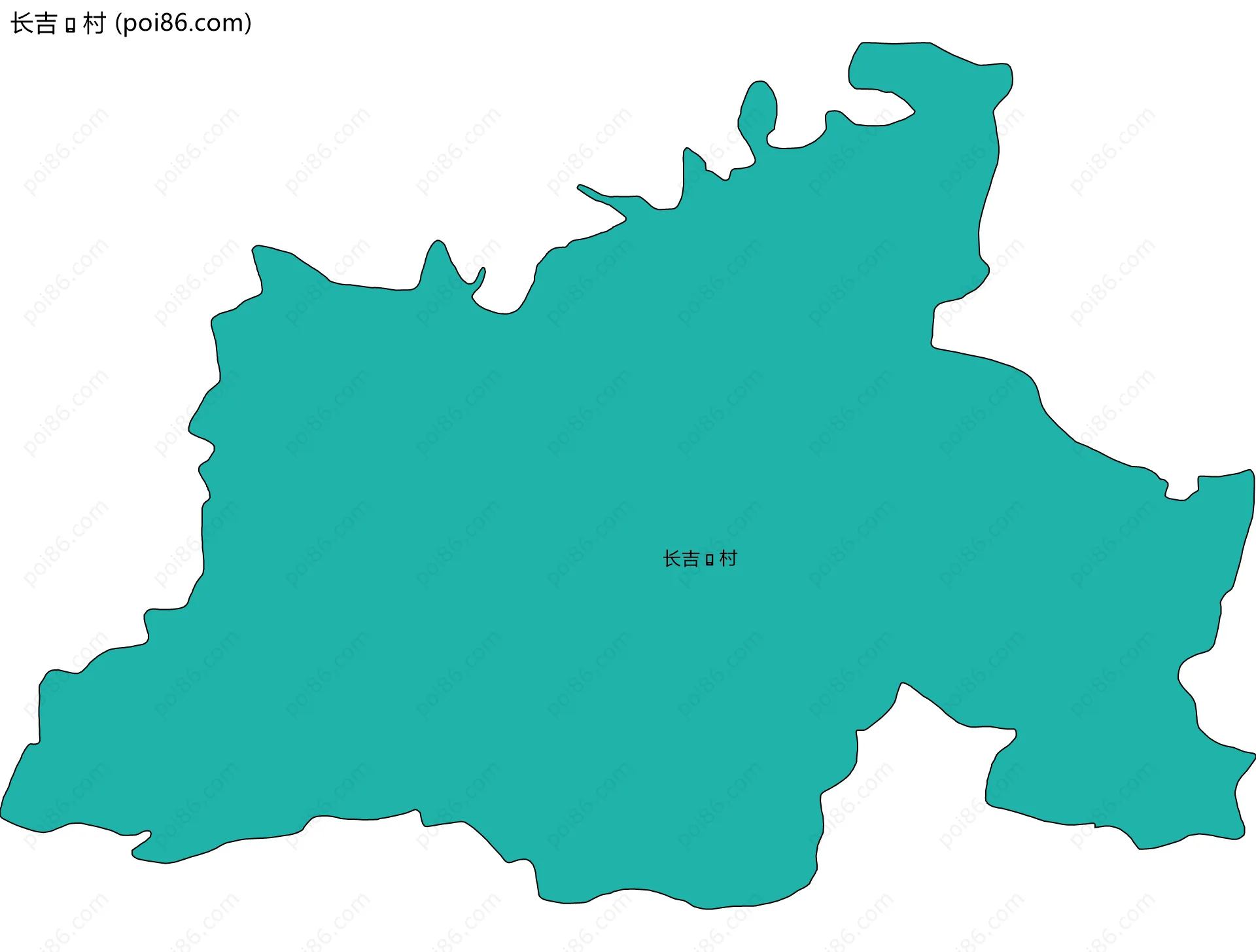 长吉村边界地图