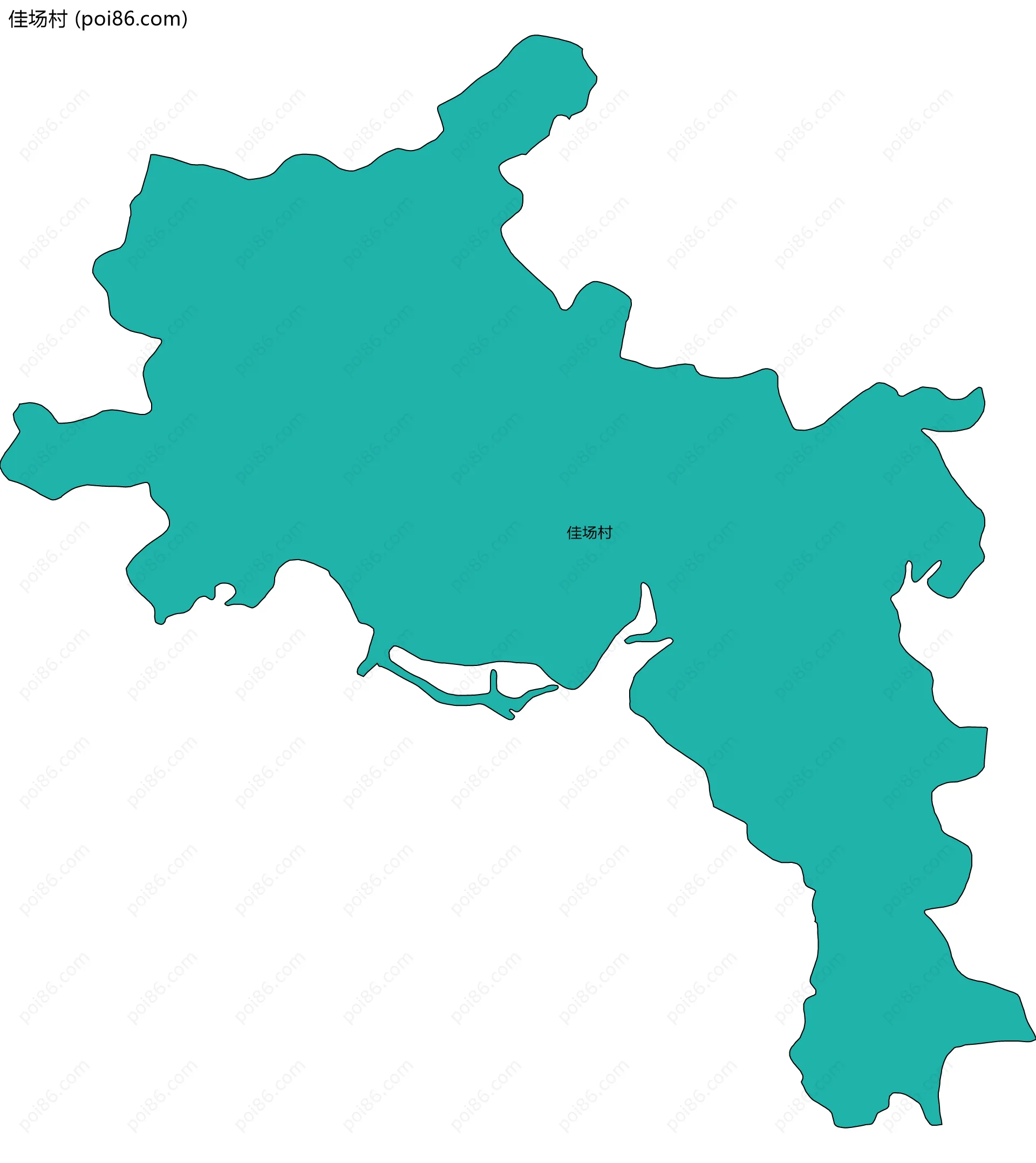 佳场村边界地图