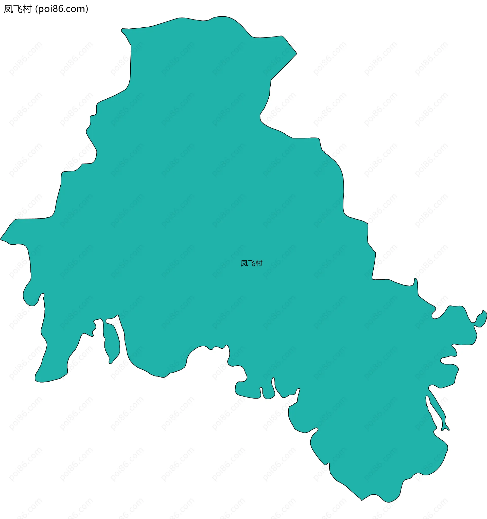 凤飞村边界地图