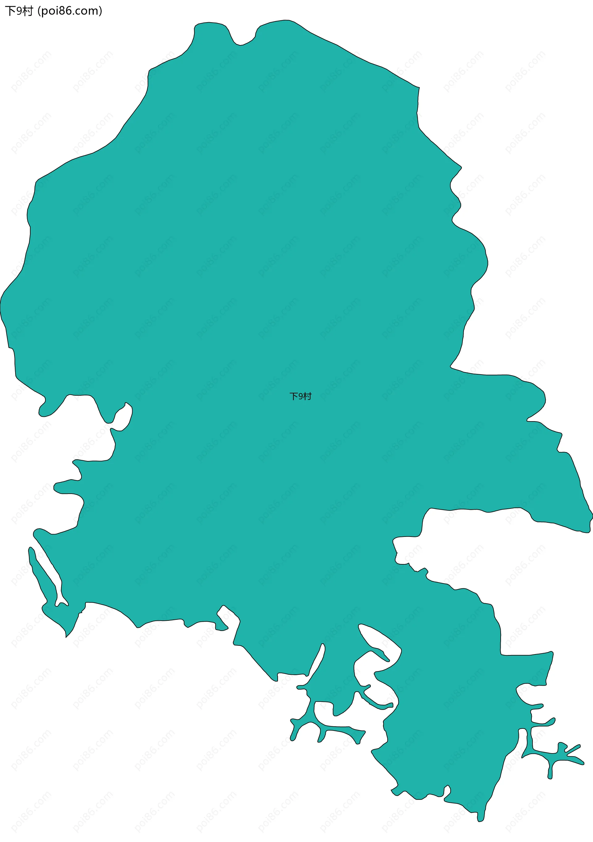 下村边界地图