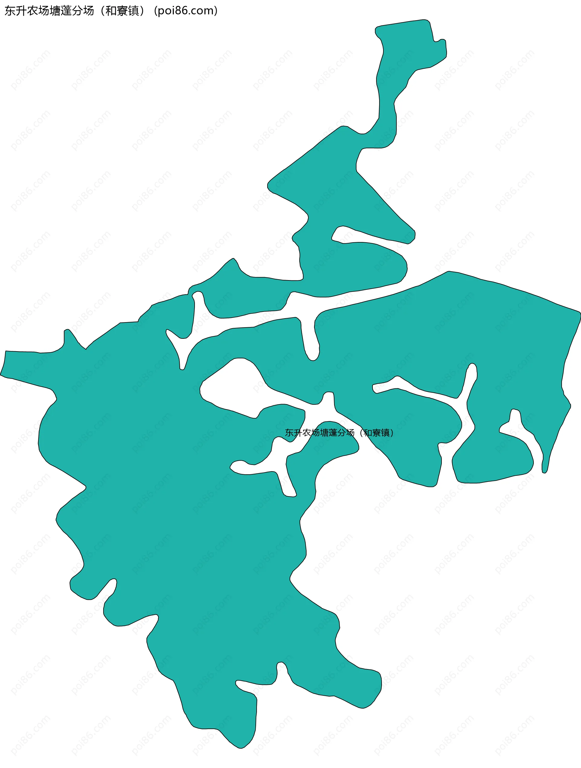 东升农场塘蓬分场（和寮镇）边界地图