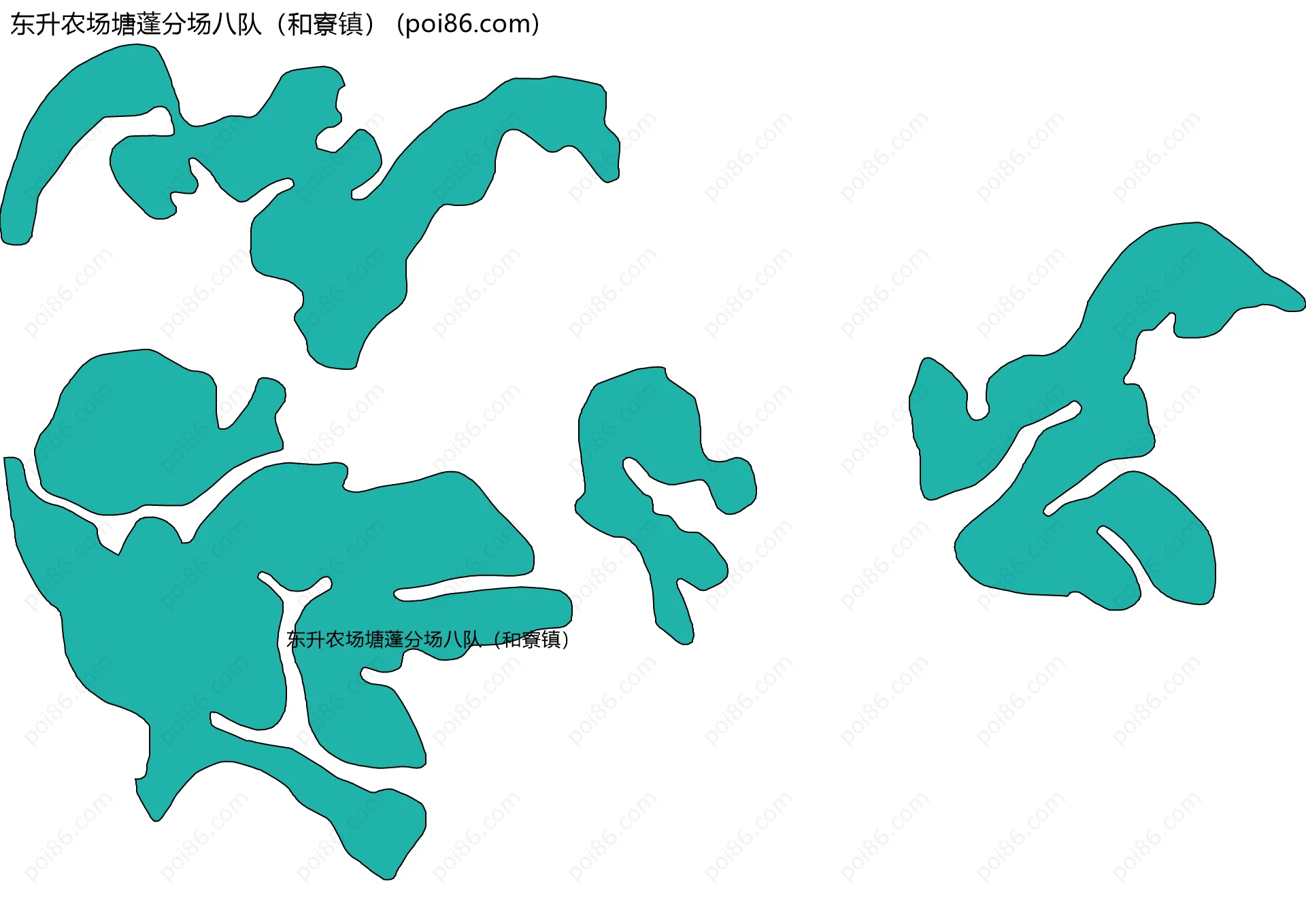 东升农场塘蓬分场八队（和寮镇）边界地图