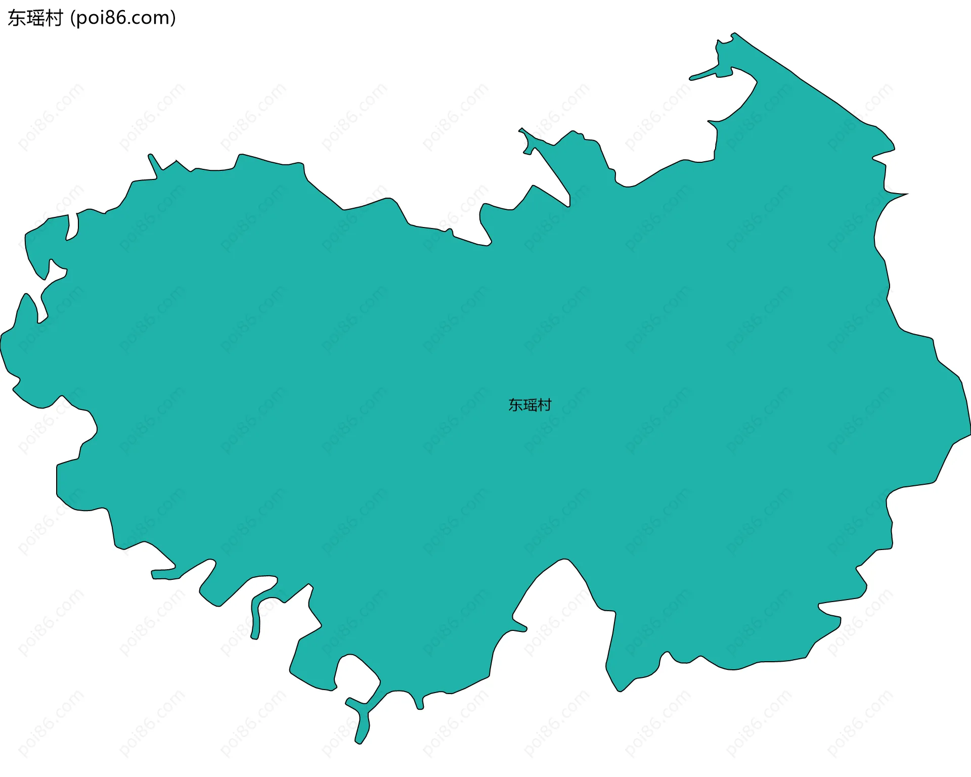 东瑶村边界地图