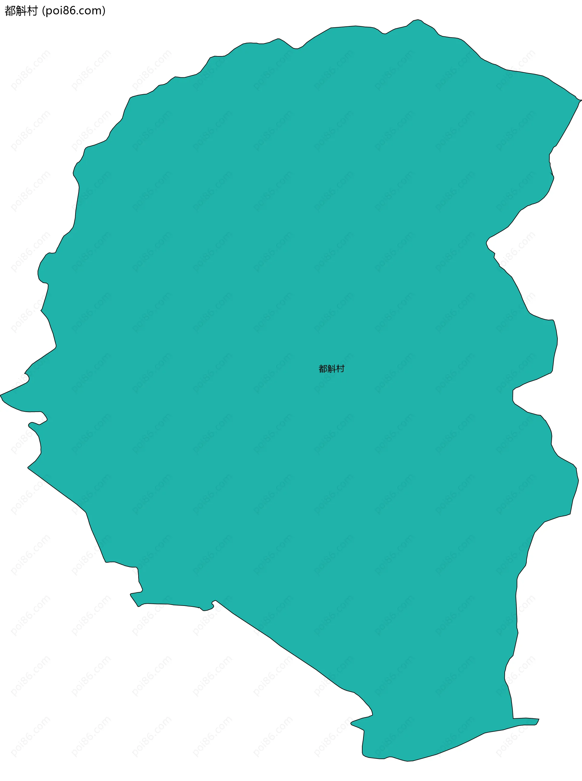 都斛村边界地图