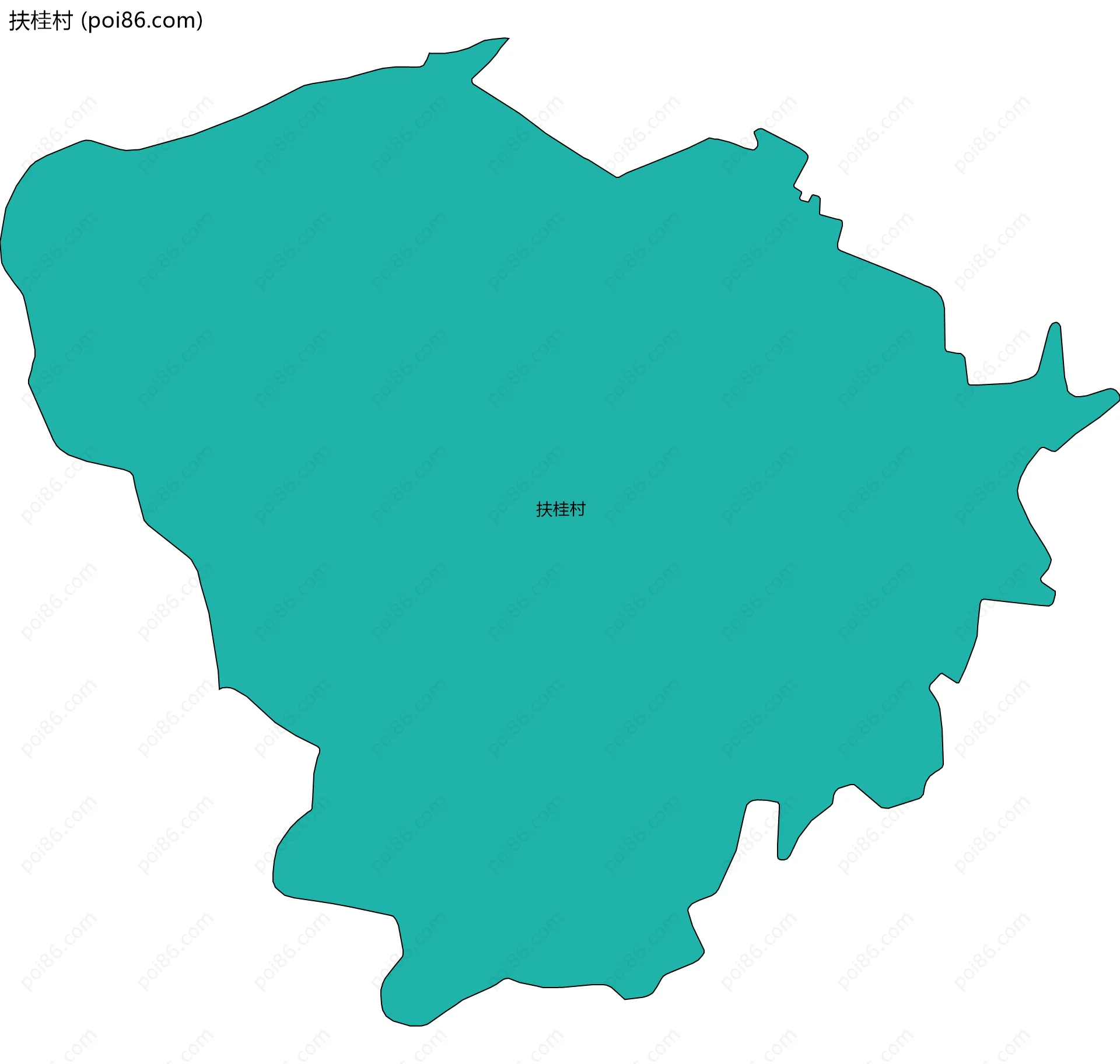 扶桂村边界地图