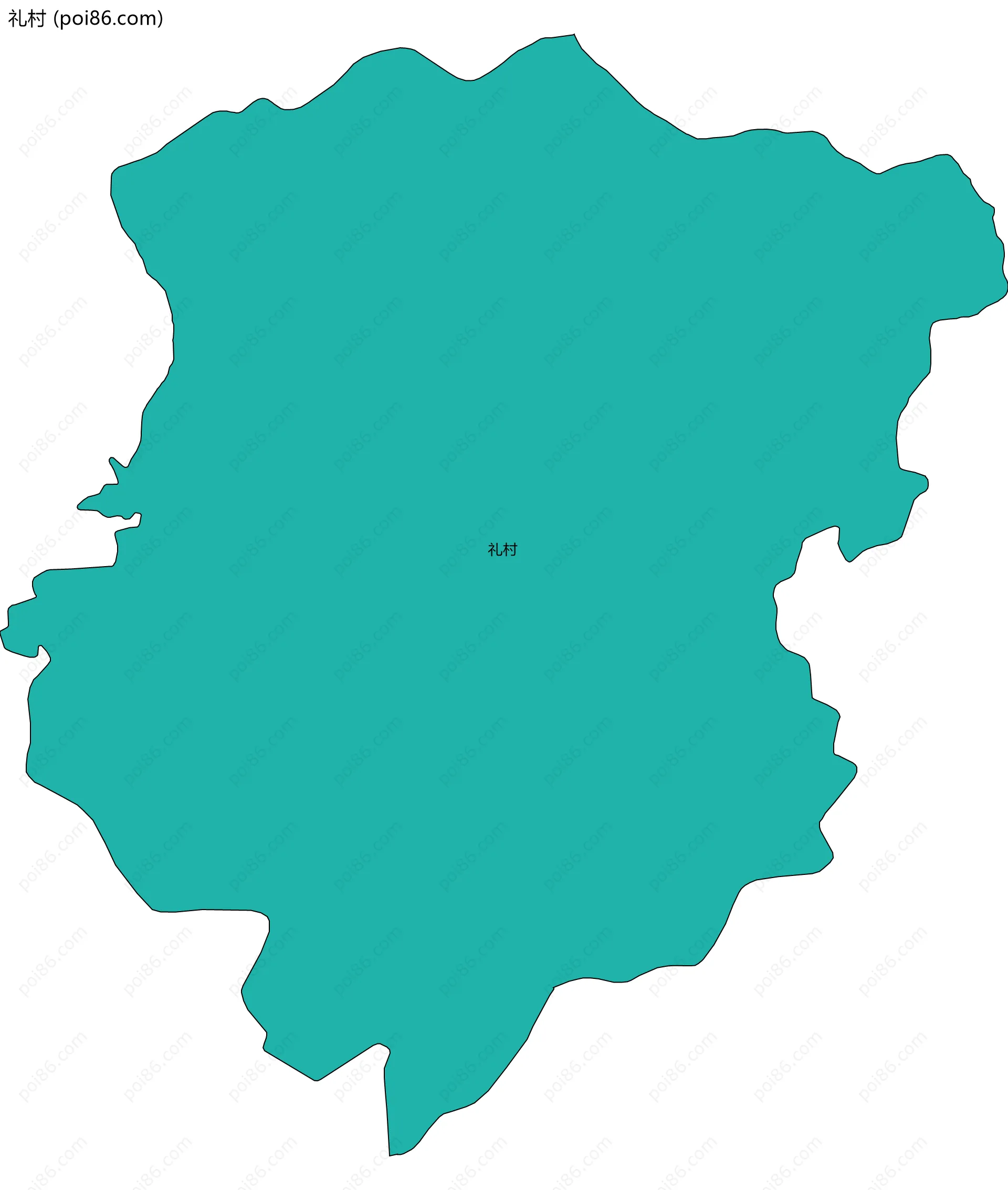 礼村边界地图