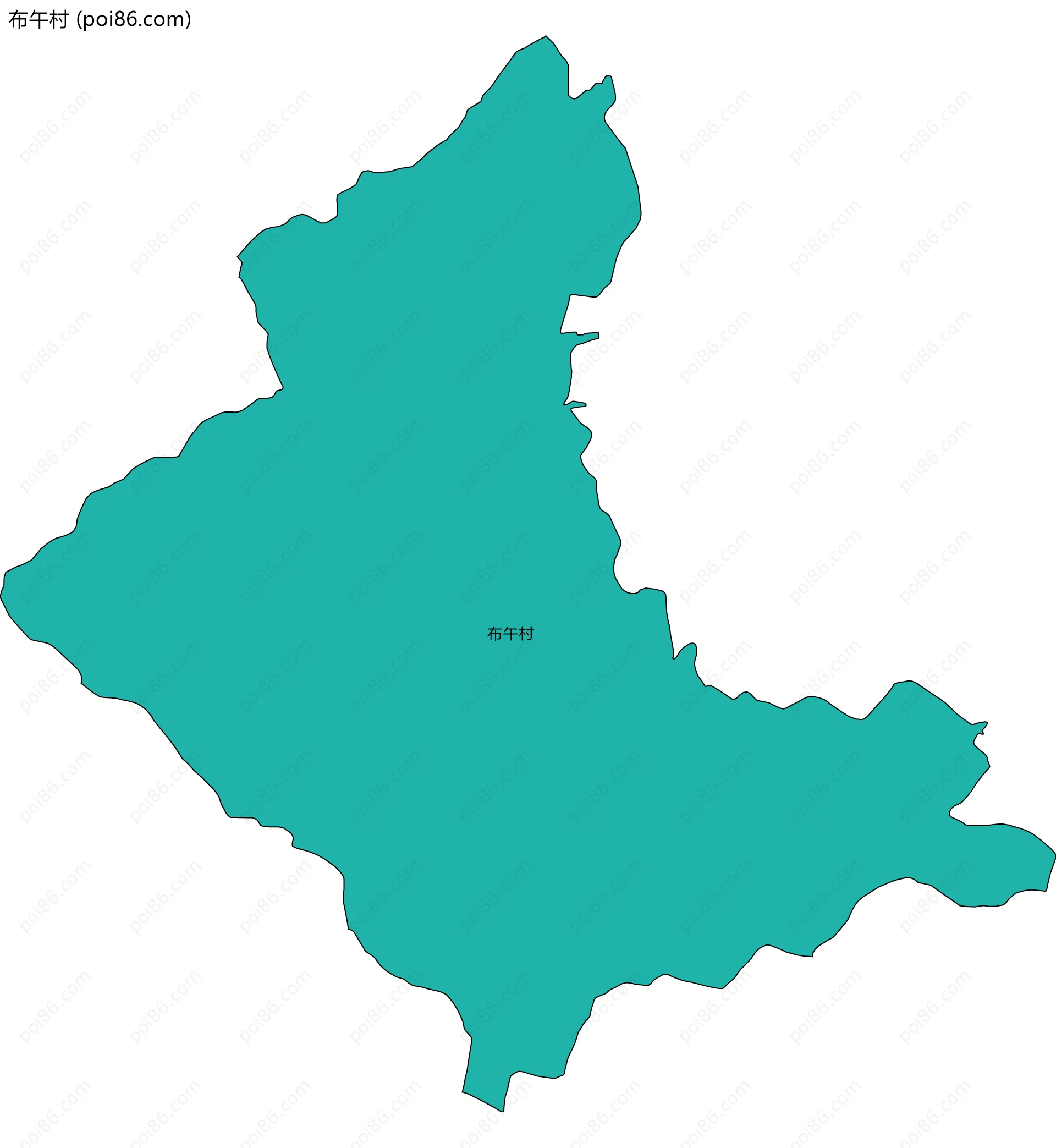 布午村边界地图