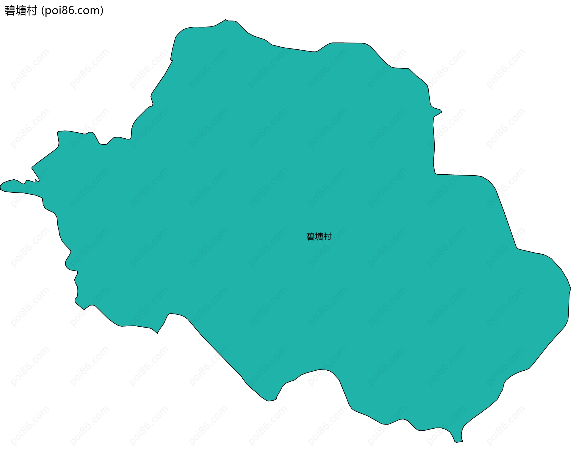 碧塘村边界地图