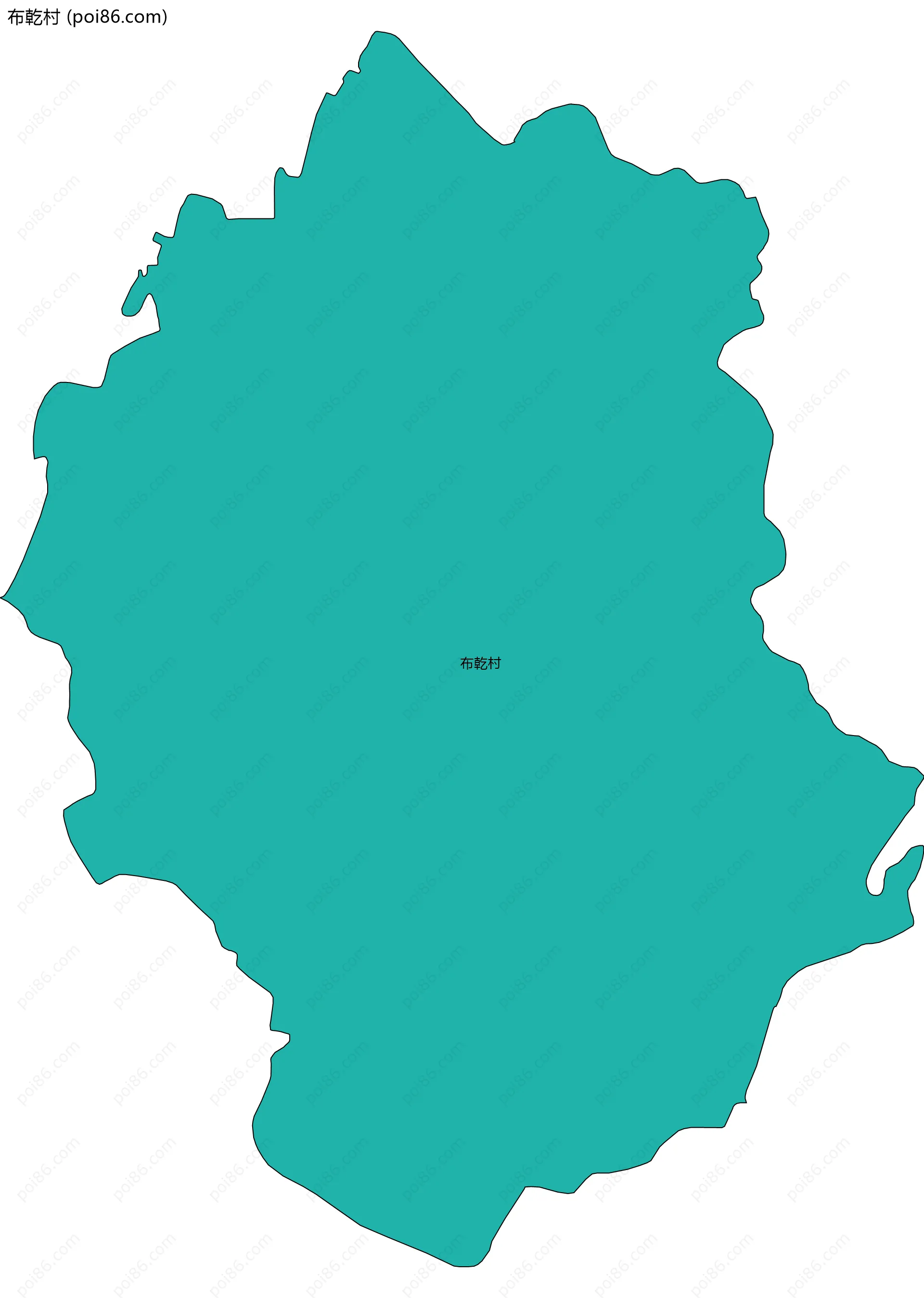 布乾村边界地图