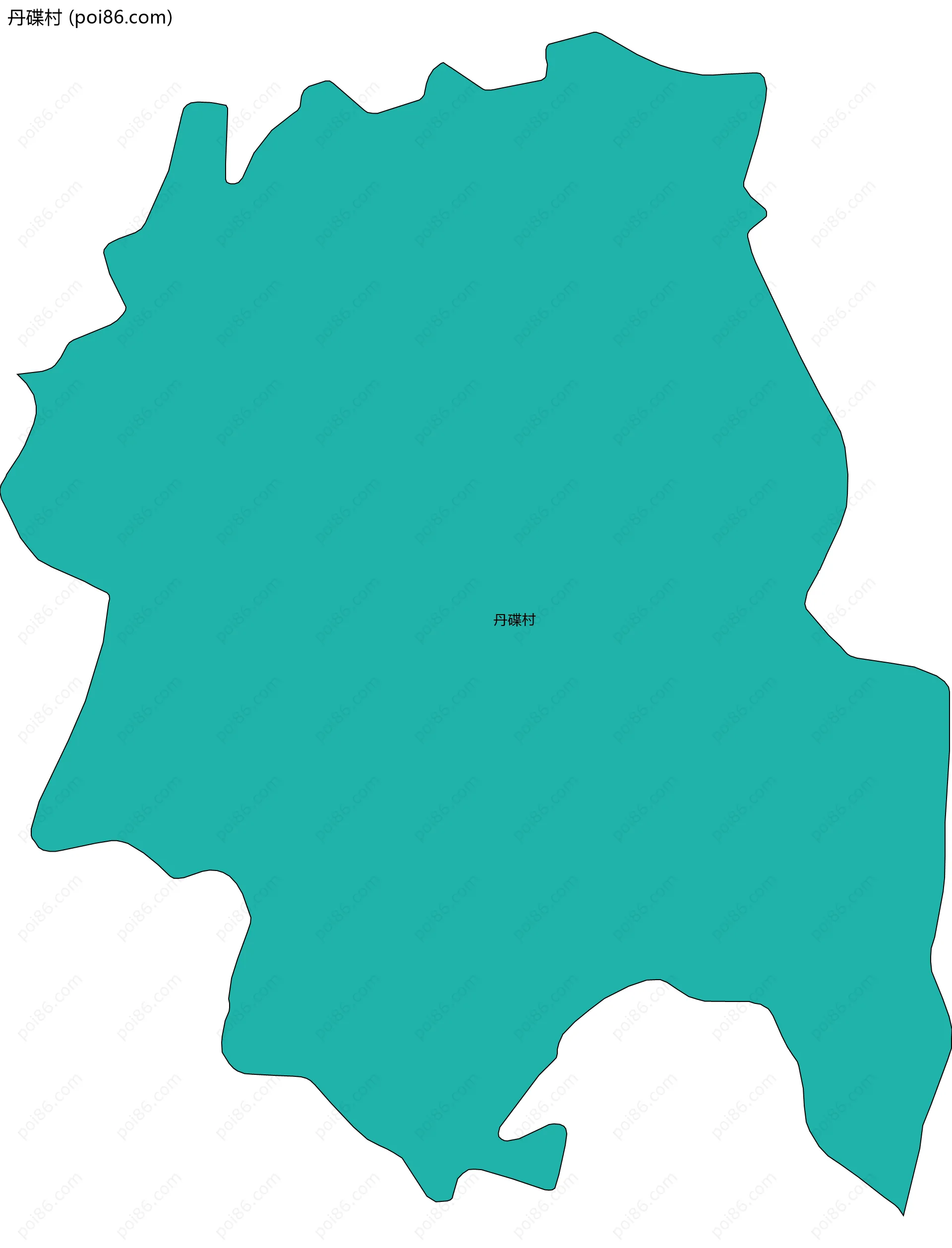 丹碟村边界地图