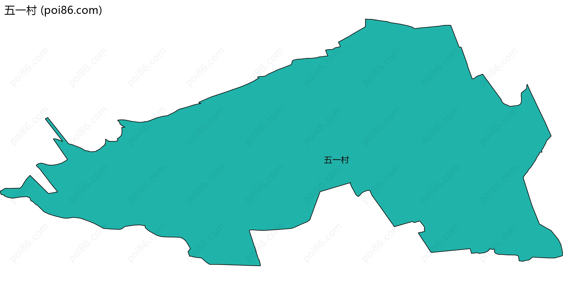 五一村边界地图