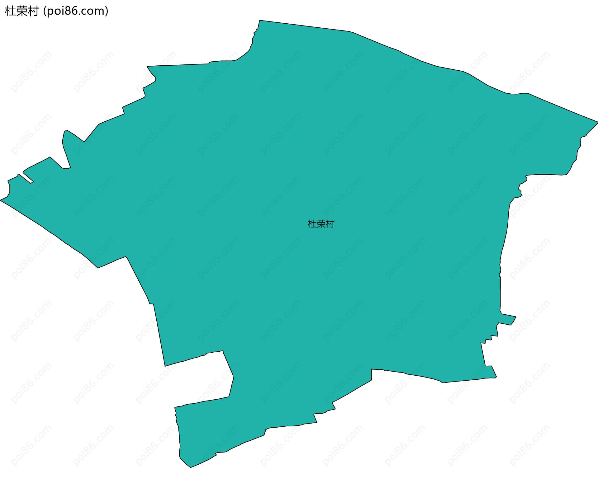 杜荣村边界地图