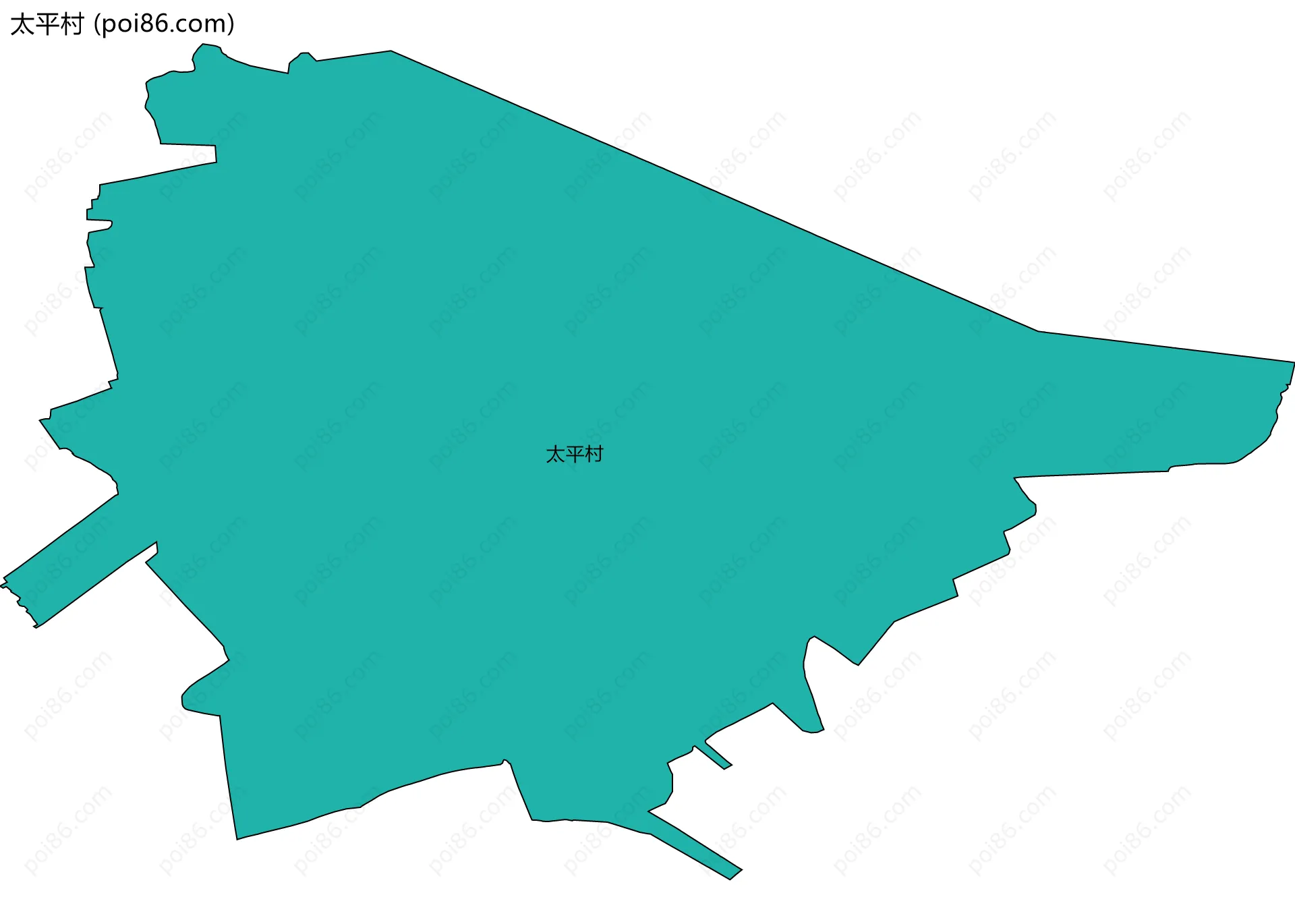 太平村边界地图