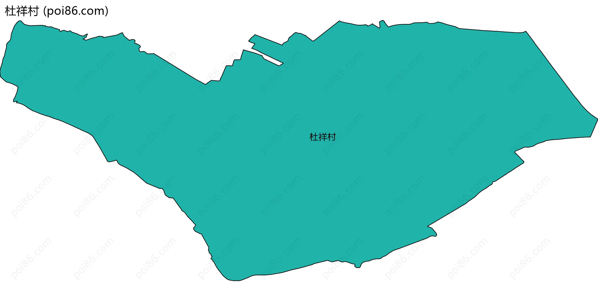 杜祥村边界地图
