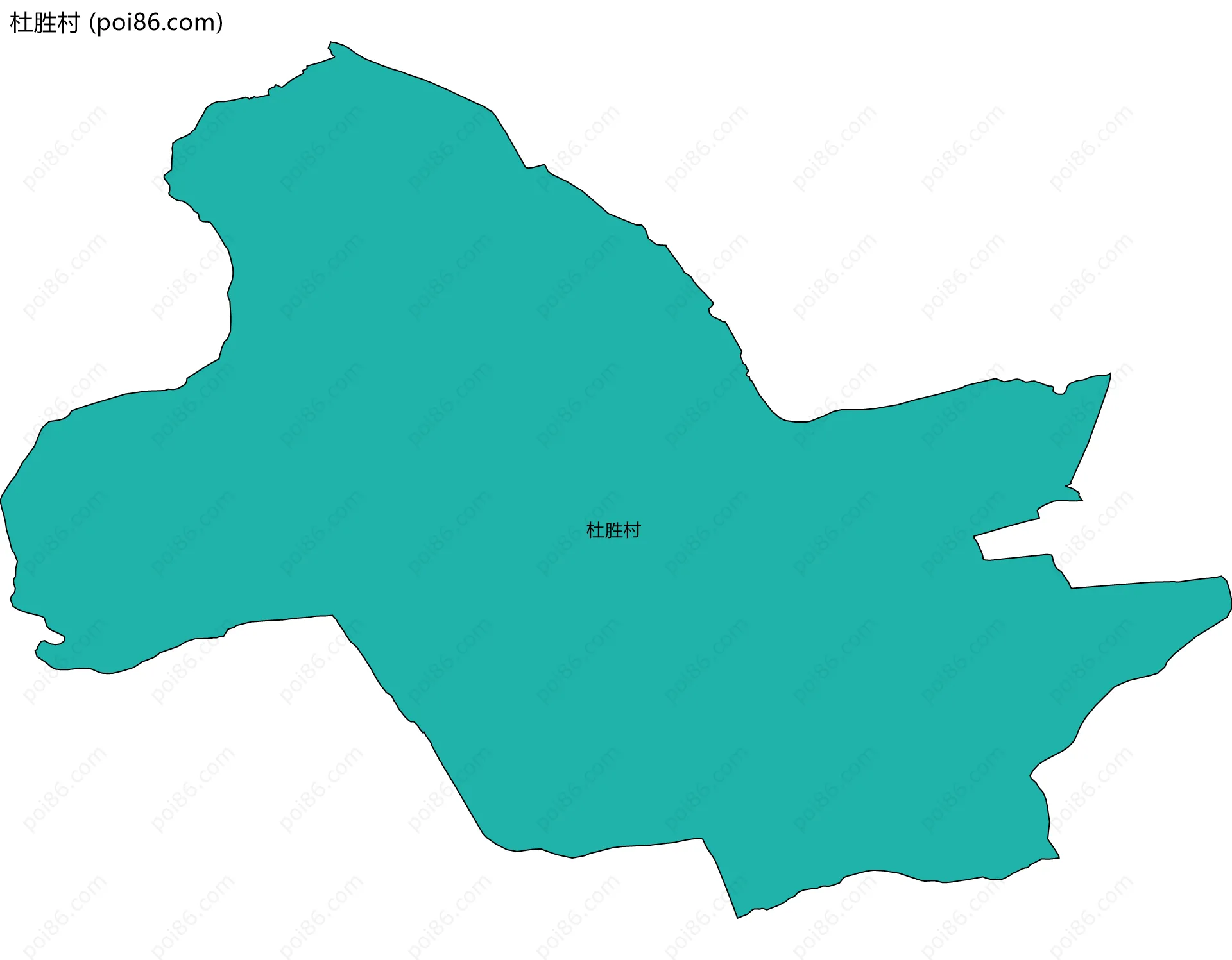 杜胜村边界地图