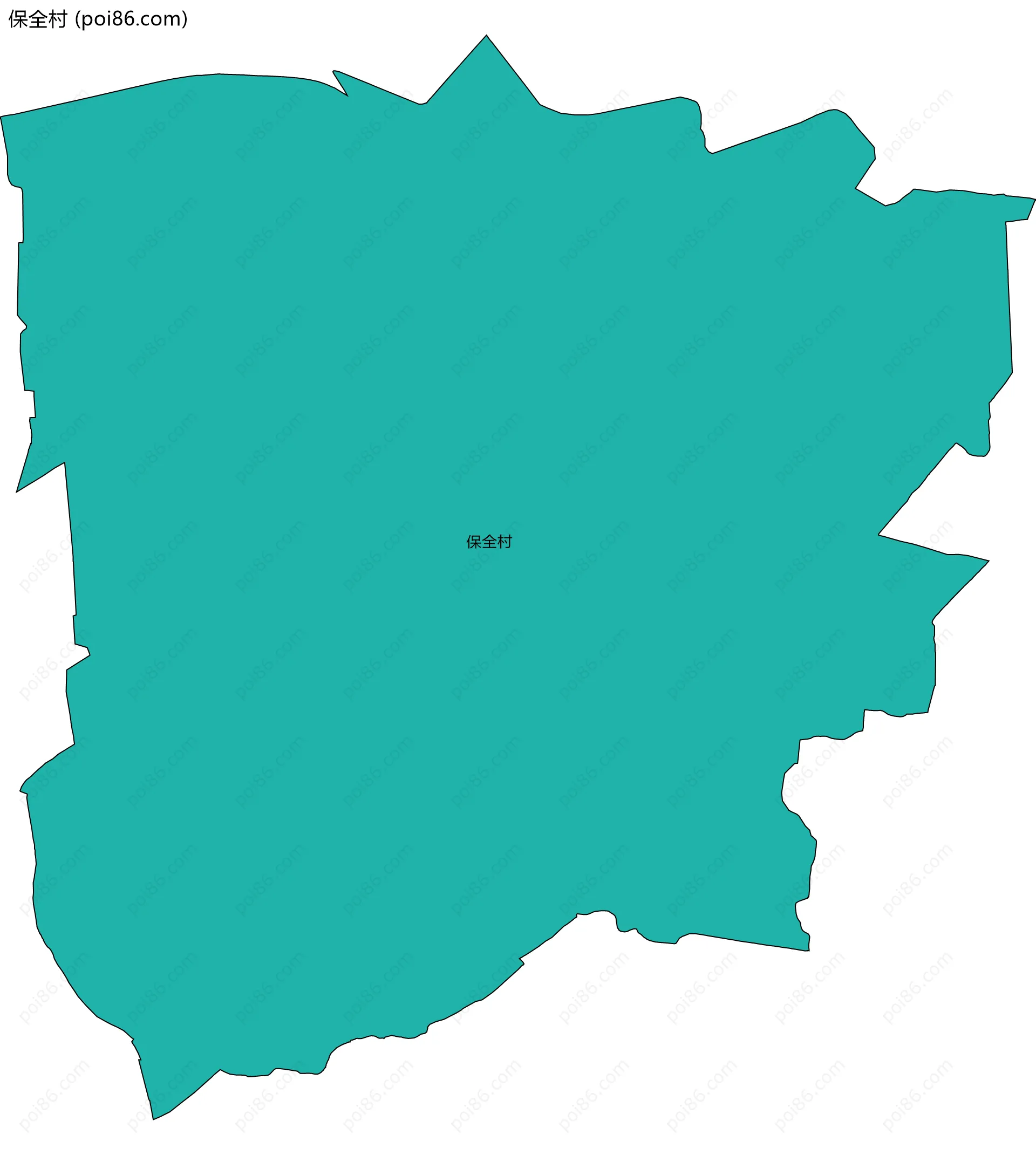 保全村边界地图