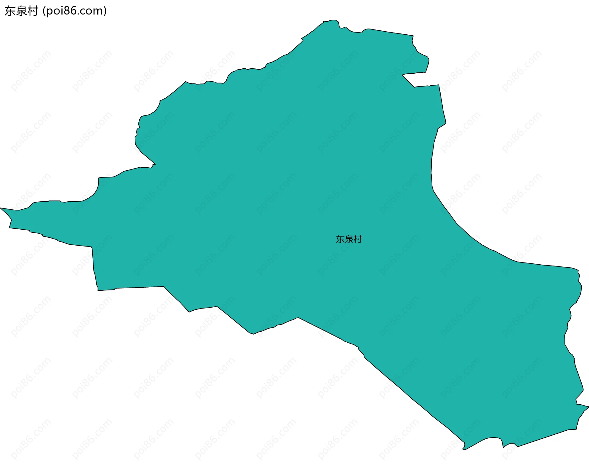 东泉村边界地图