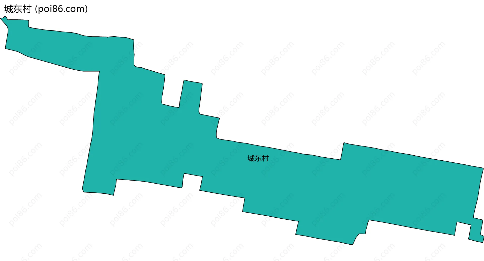 城东村边界地图