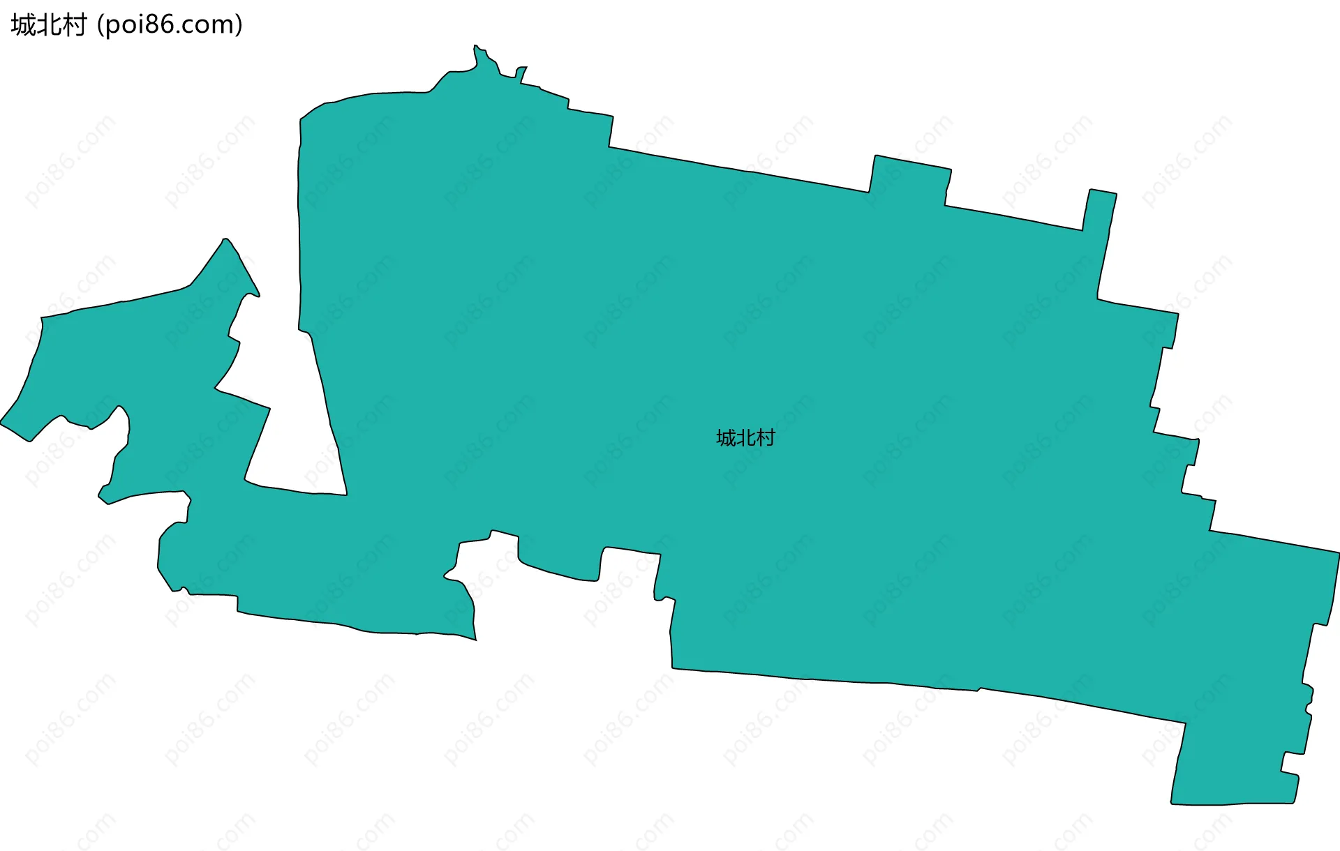 城北村边界地图