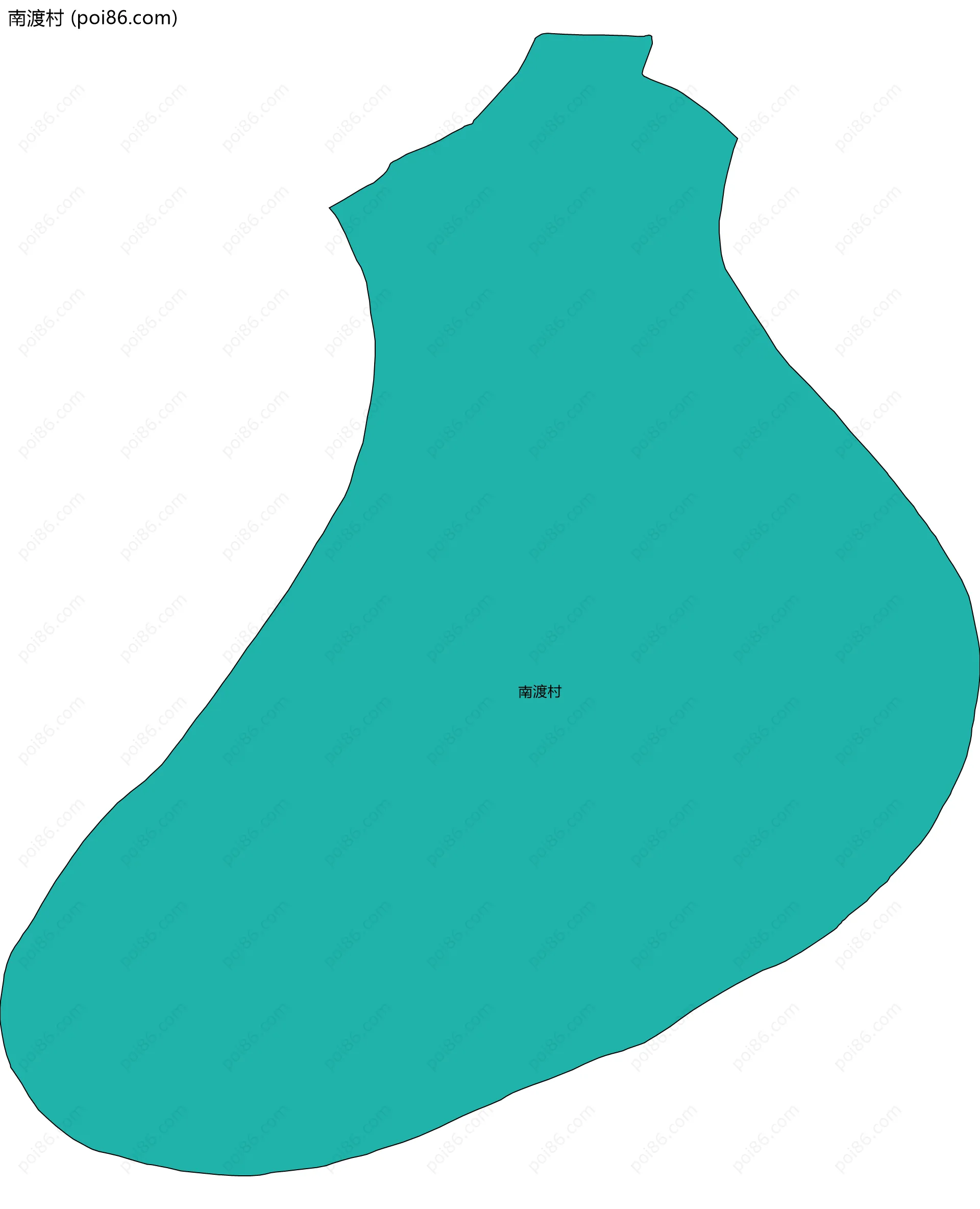 南渡村边界地图