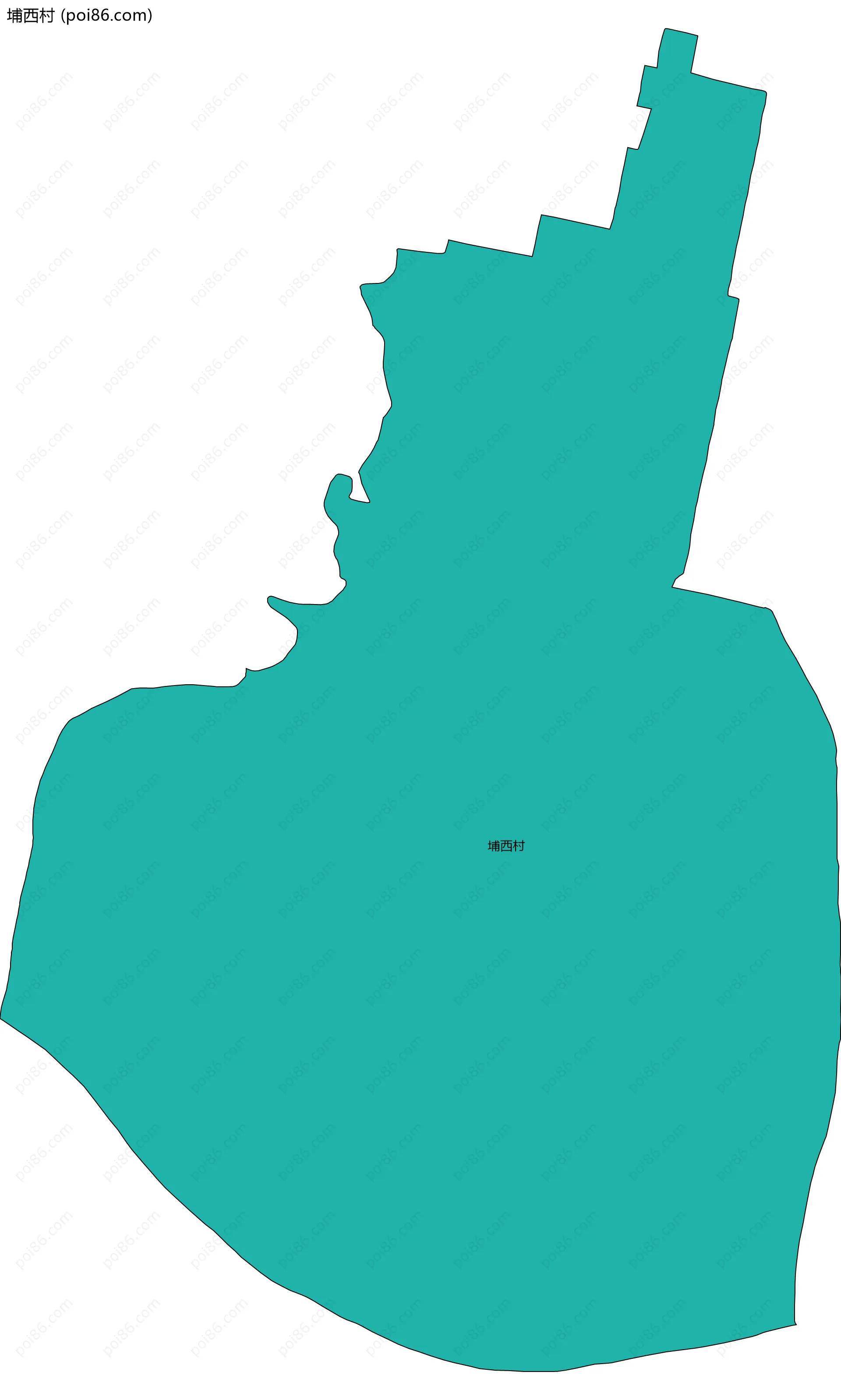 埔西村边界地图