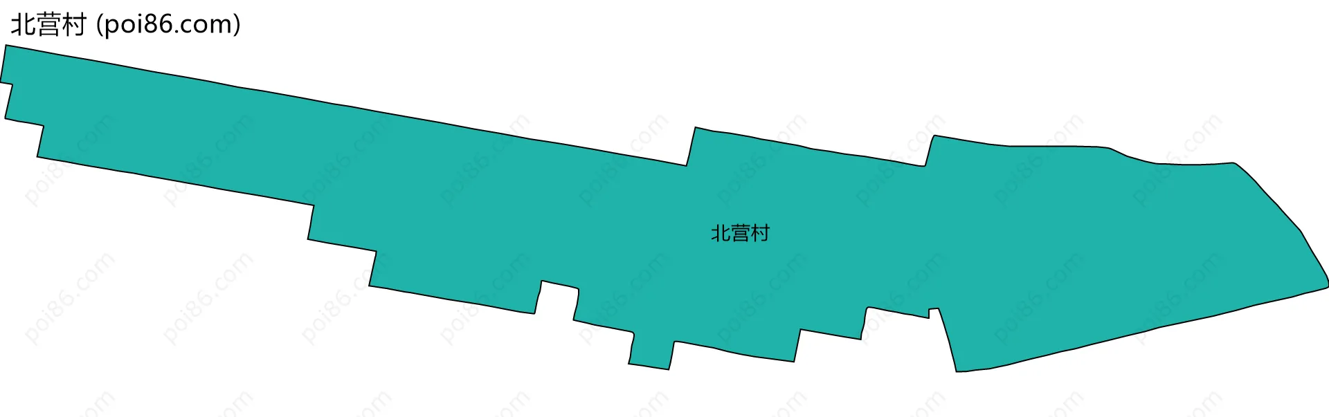 北营村边界地图