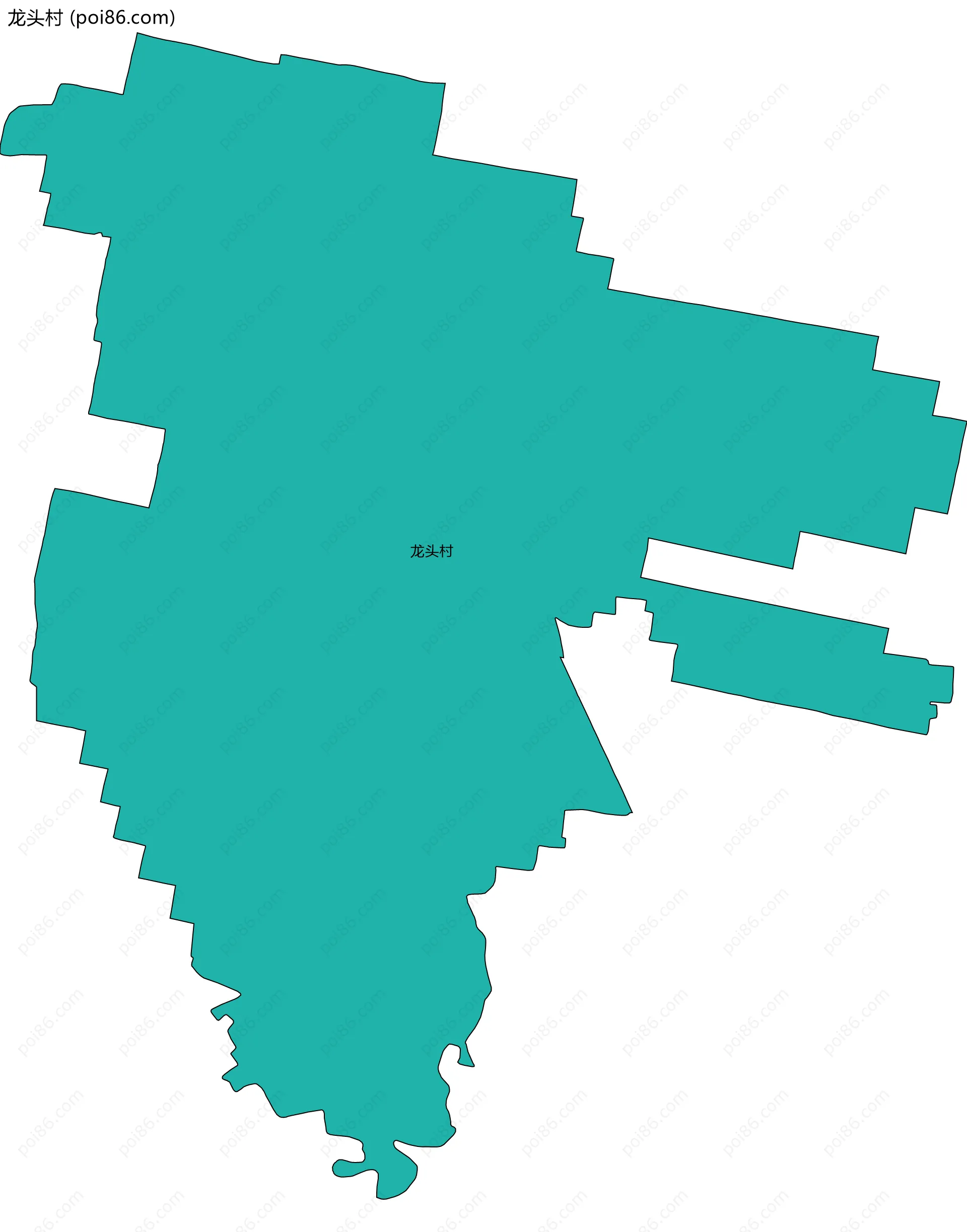 龙头村边界地图