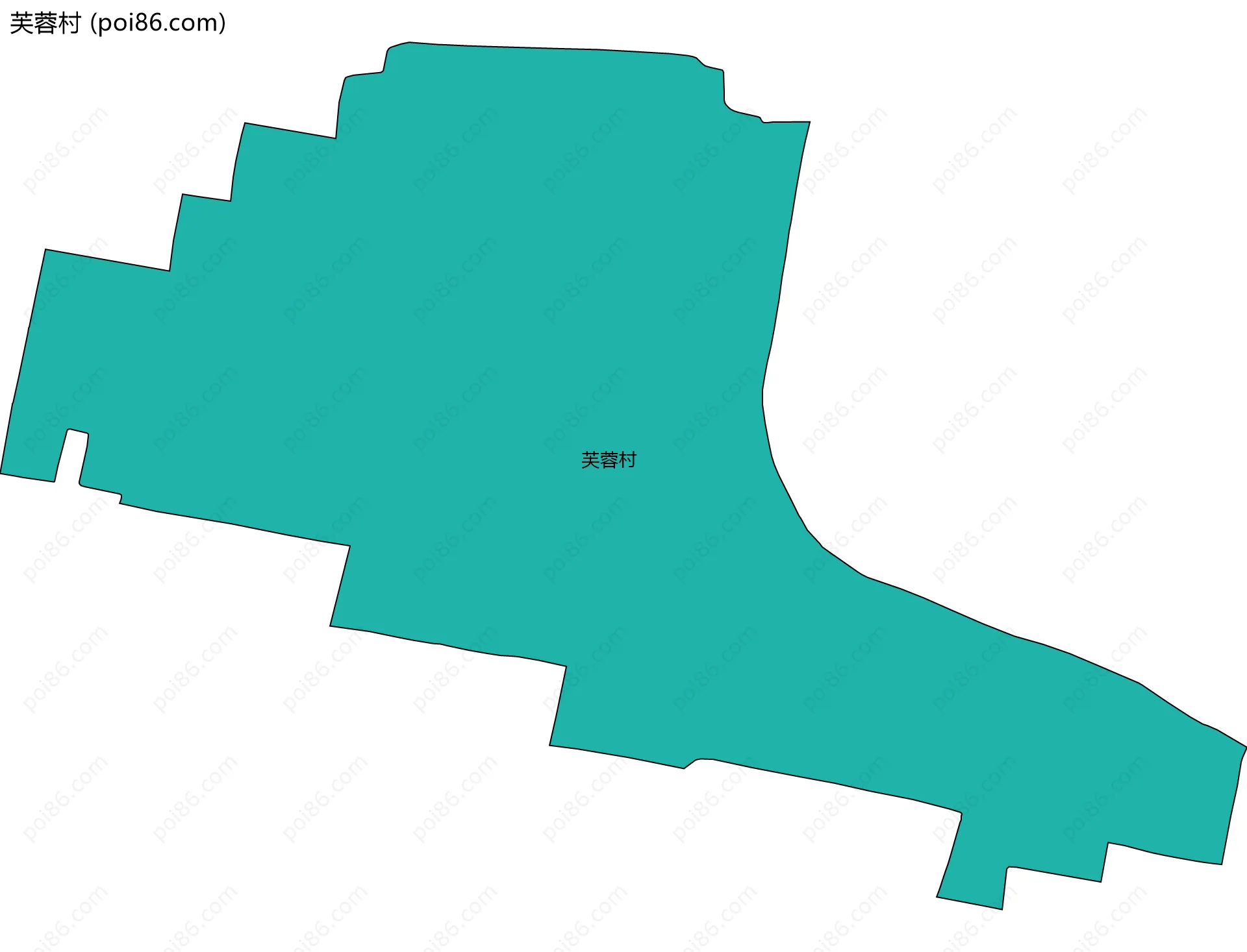 芙蓉村边界地图