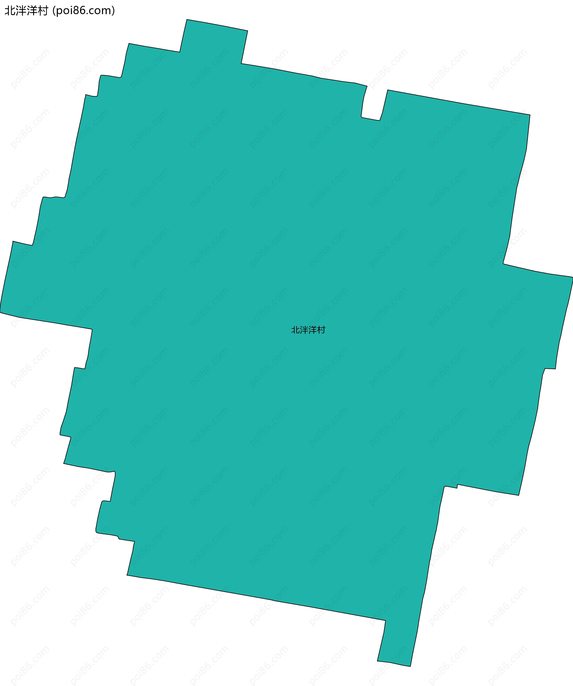 北泮洋村边界地图