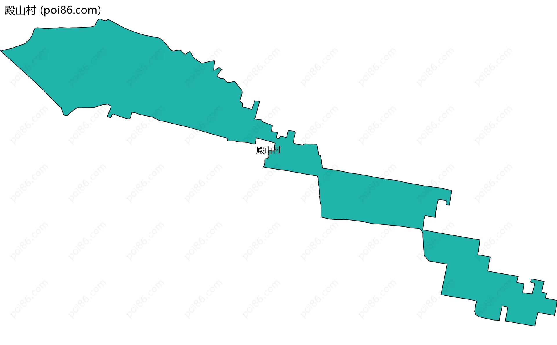 殿山村边界地图