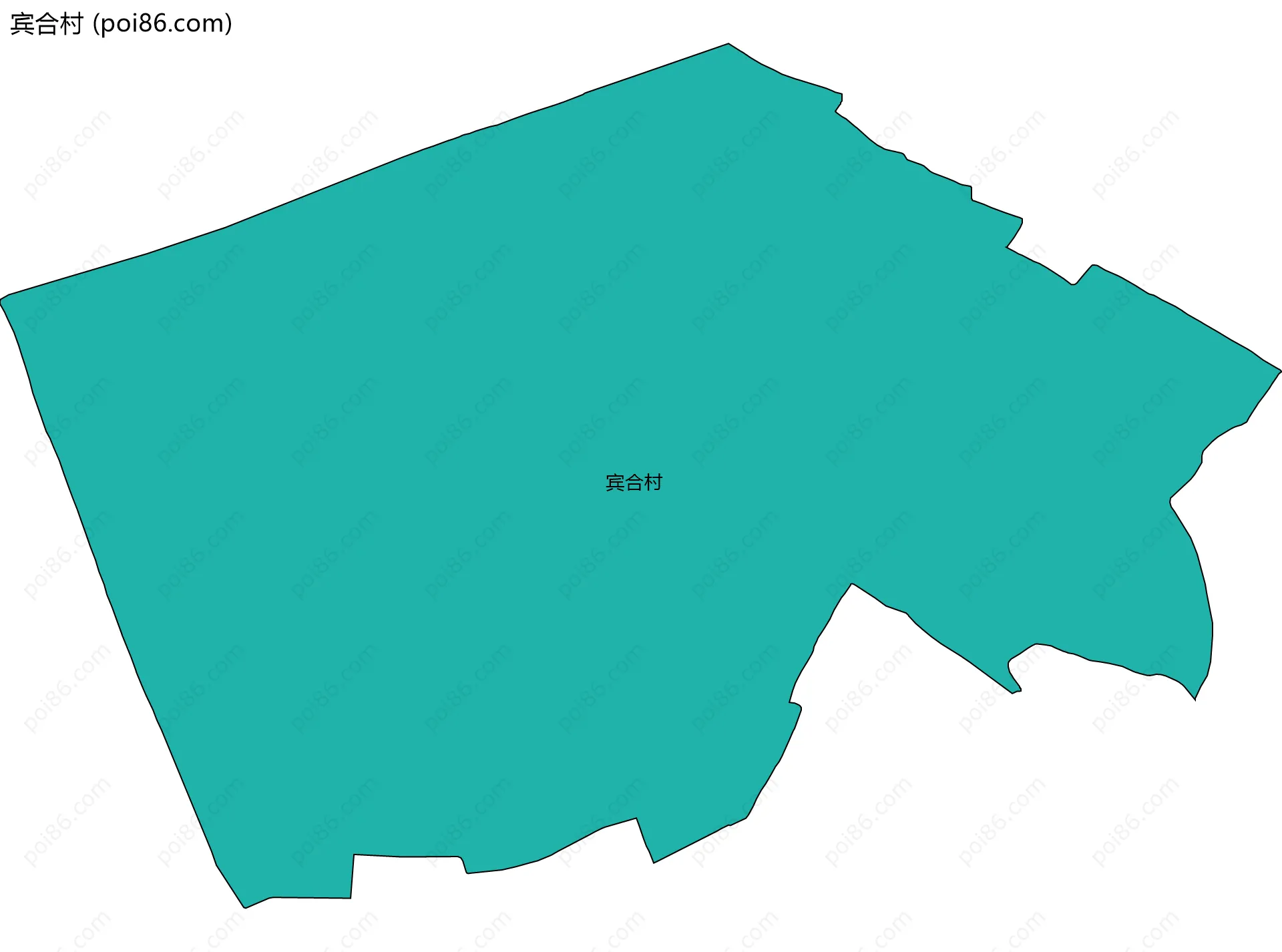 宾合村边界地图