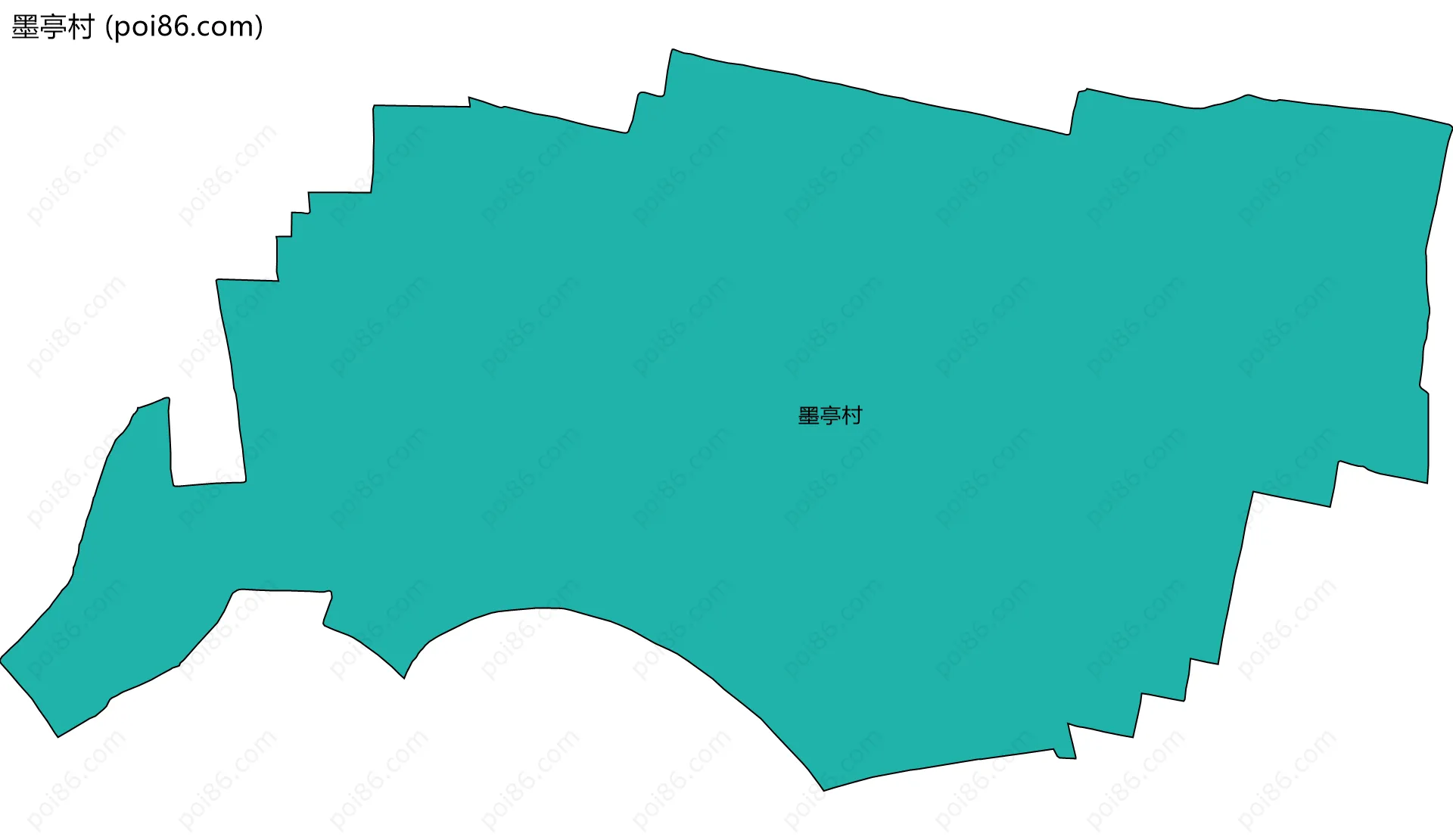 墨亭村边界地图