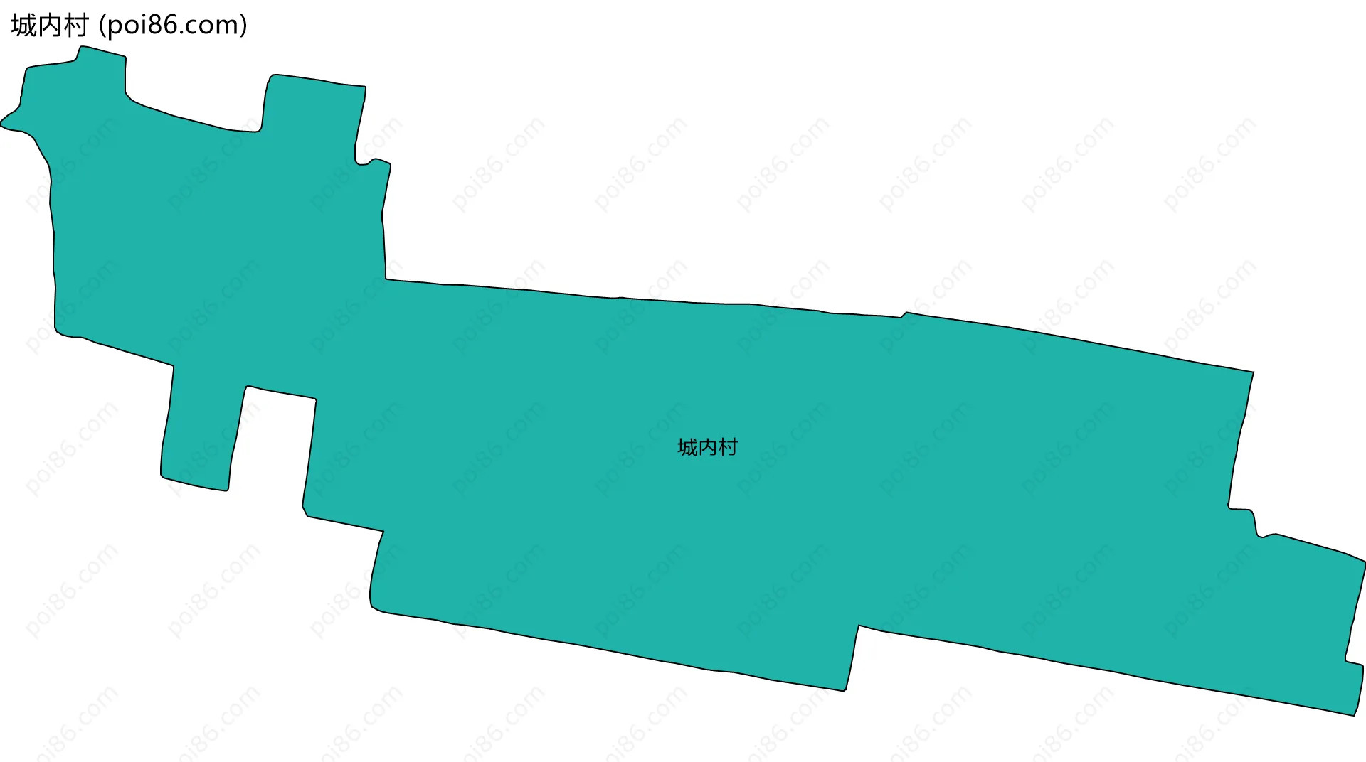 城内村边界地图
