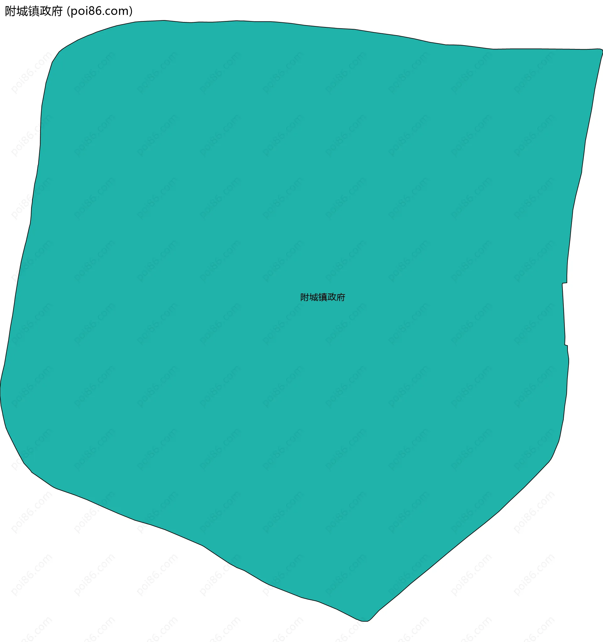 附城镇政府边界地图