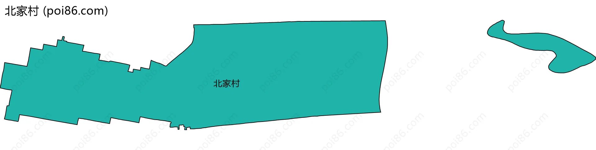 北家村边界地图