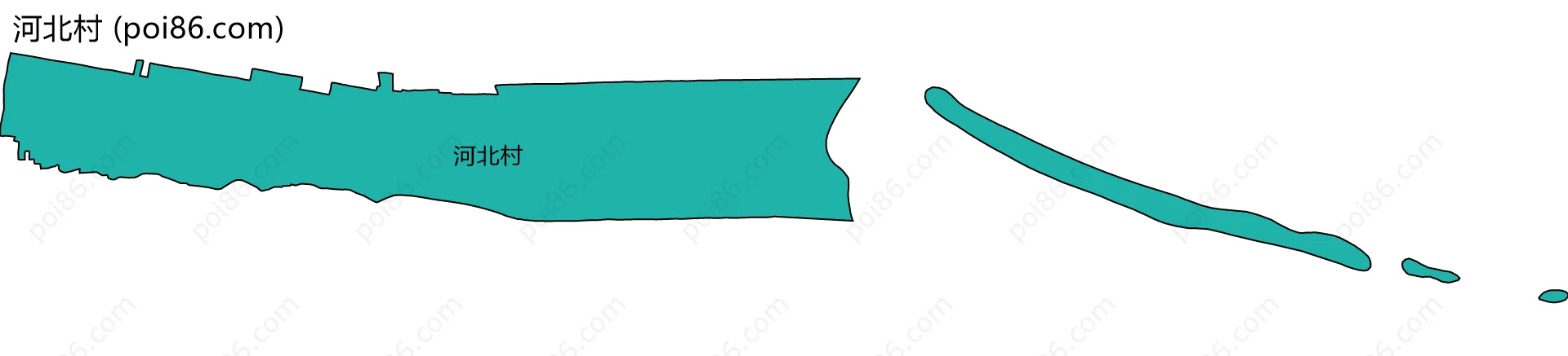 河北村边界地图