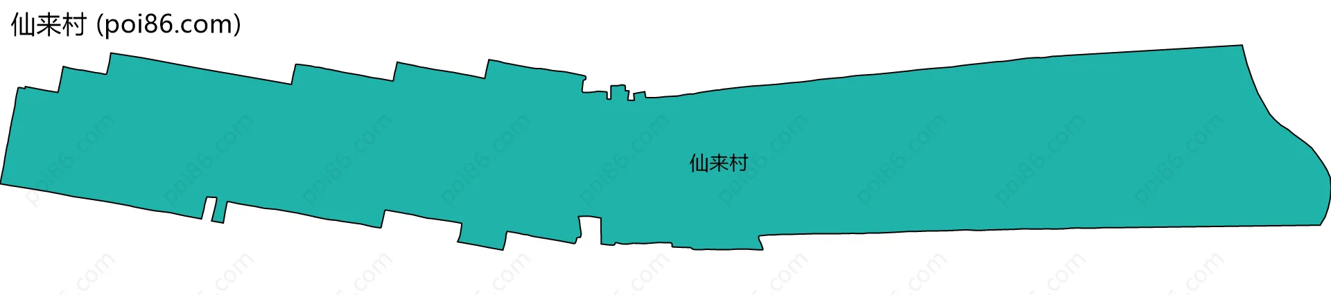 仙来村边界地图