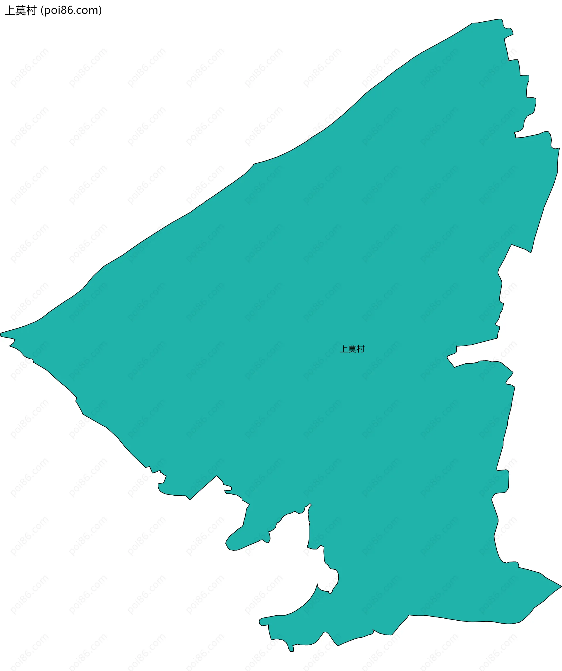 上莫村边界地图