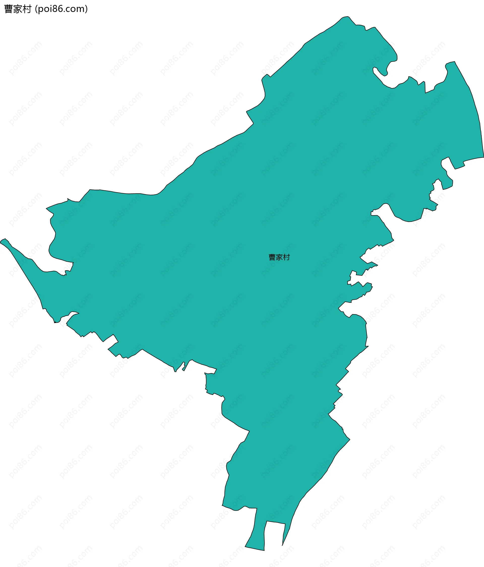 曹家村边界地图