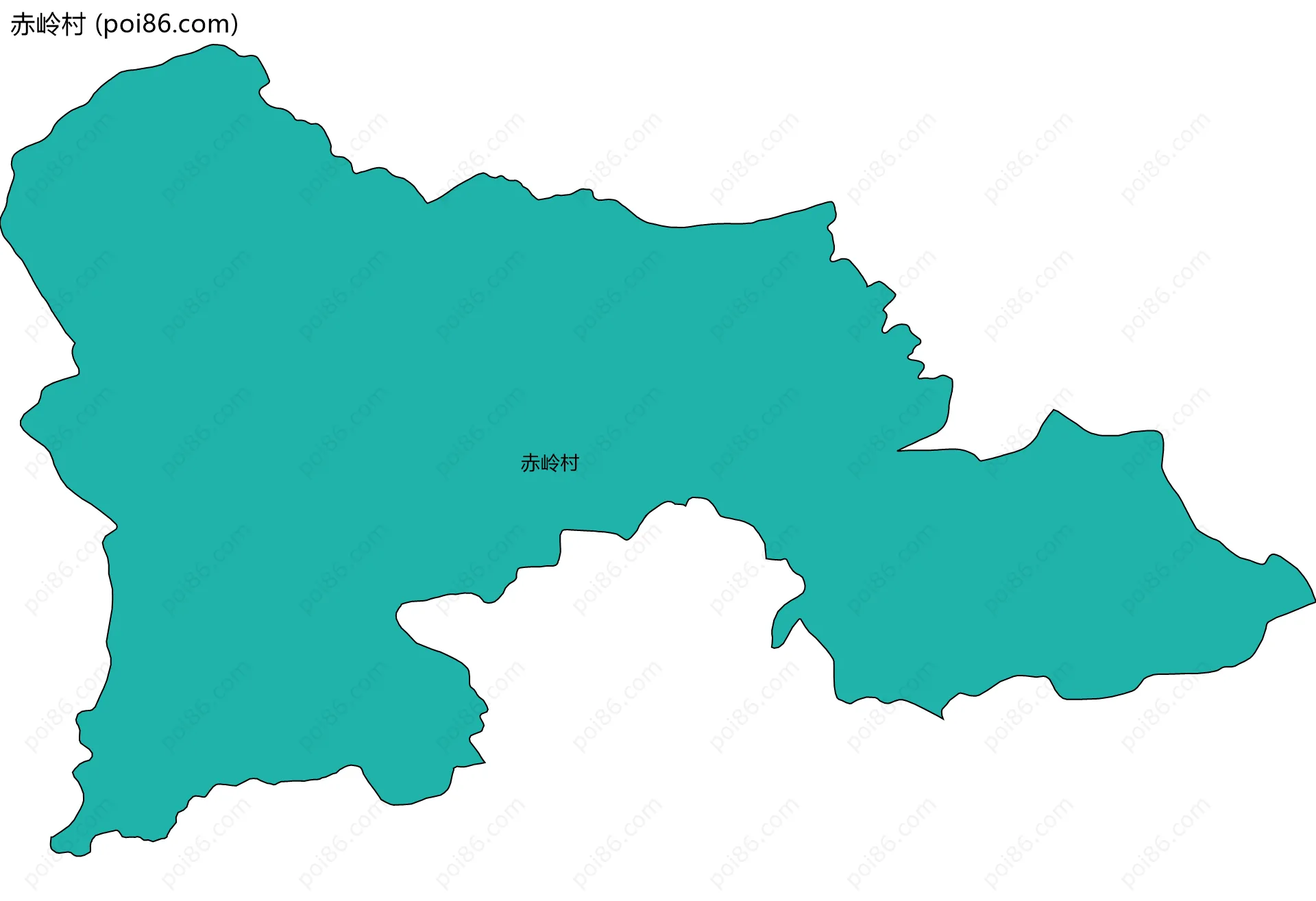 赤岭村边界地图