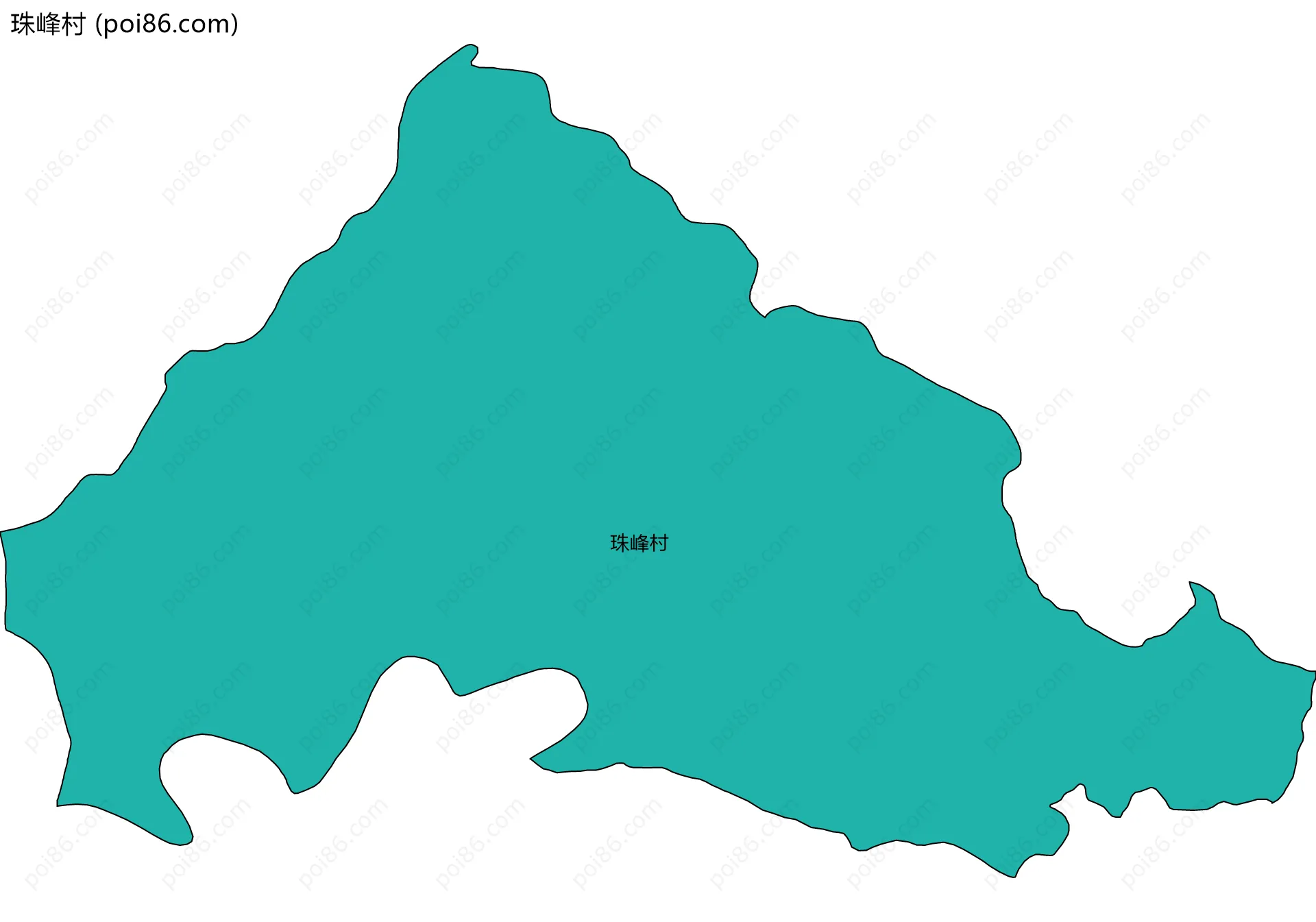 珠峰村边界地图